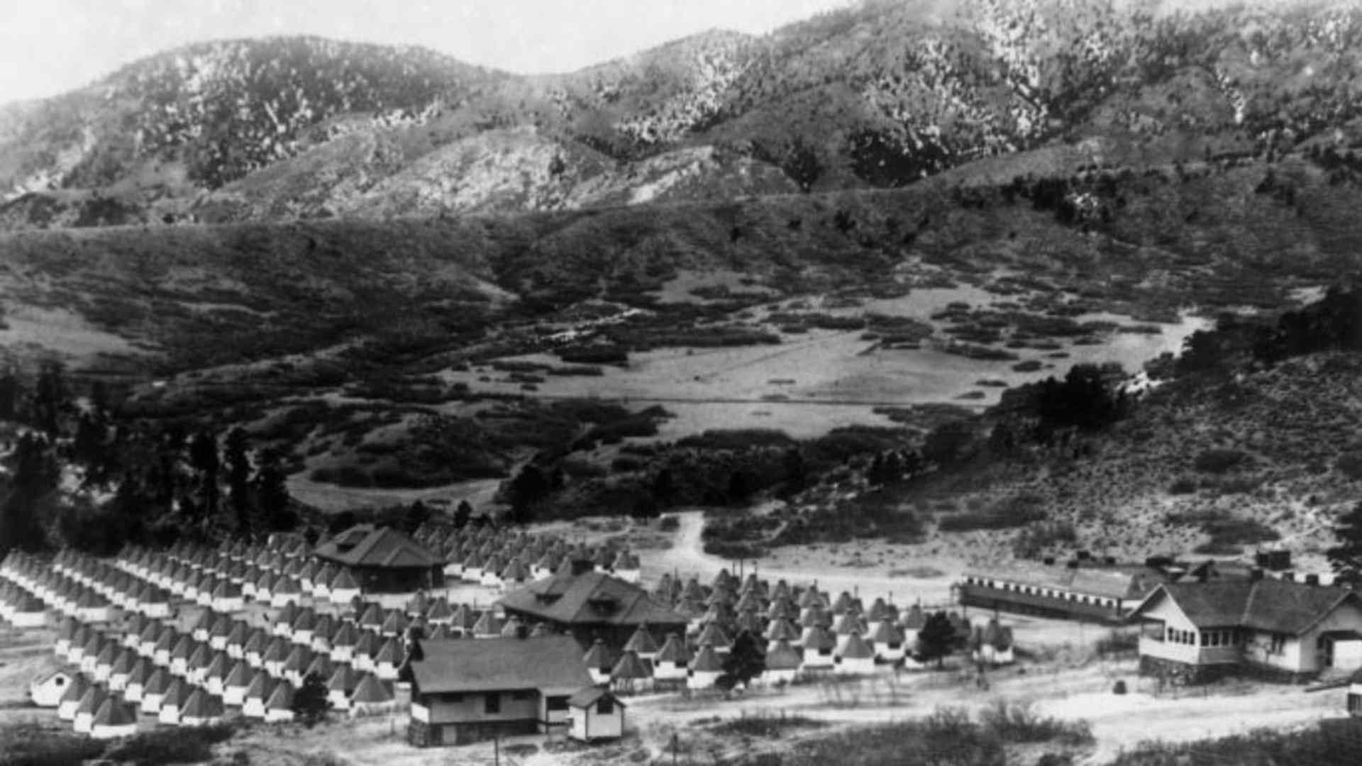The newly built tuberculosis sanatorium in Colorado, where every patient has a separate cottage, 1928