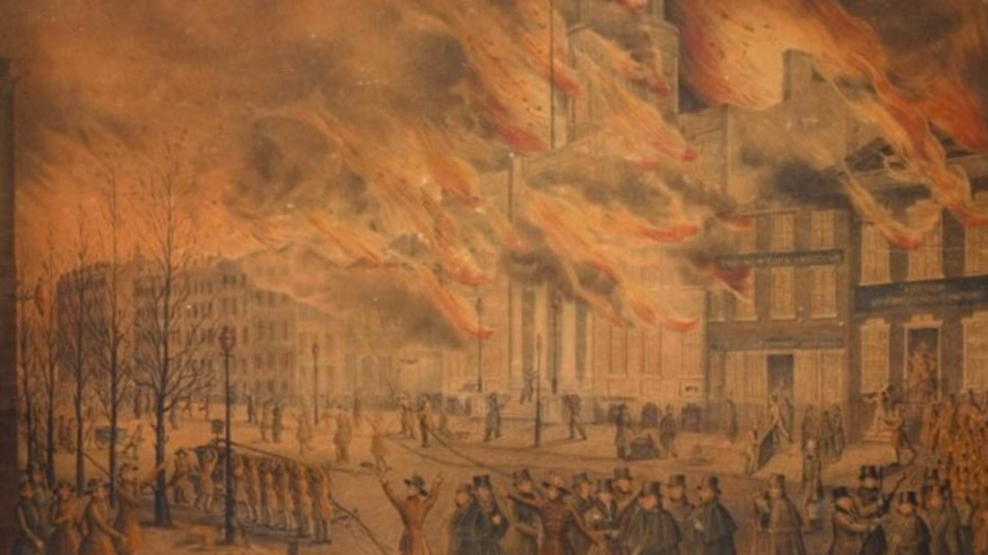 The Great Fire of New York City, 1835. (Credit: The New York Public Library)