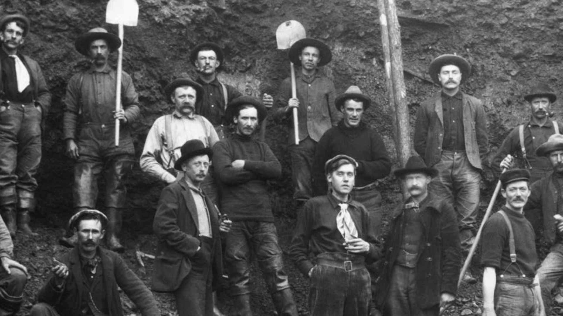 Miners during the Klondike gold rush