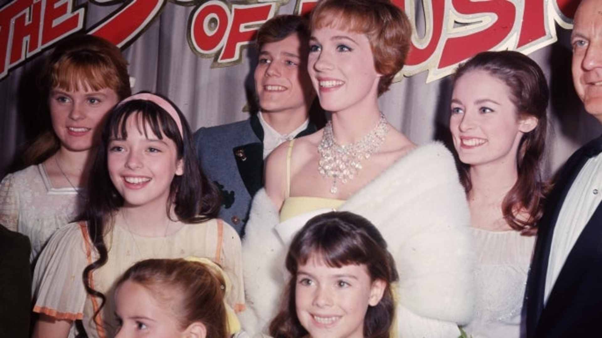 The cast of "The Sound of Music" at the film's 1965 premiere. 