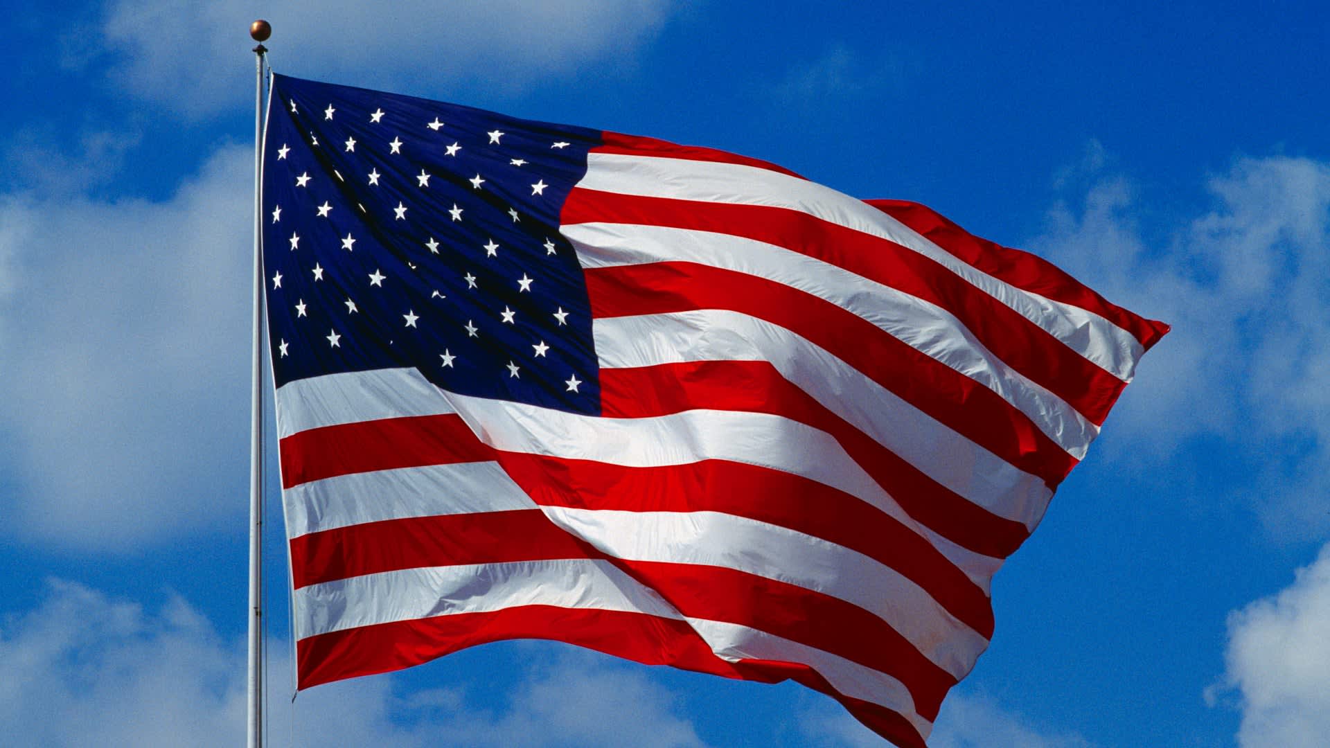 Old GloryAn American flag, US, circa 1985. (Photo by Alfred Gescheidt/Getty Images)
