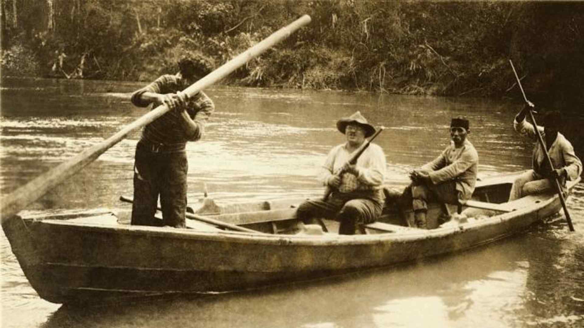 Theodore Roosevelt during the expedition.