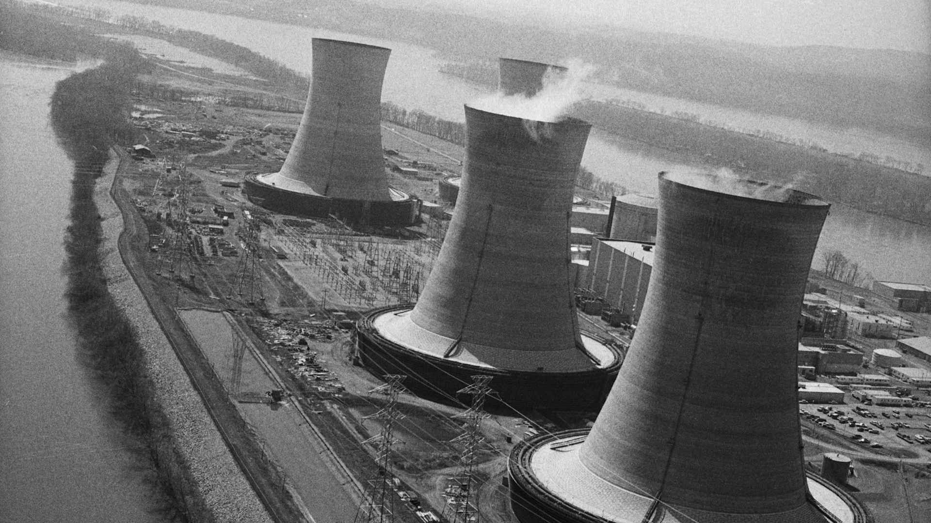 The Three Mile Island nuclear plant.