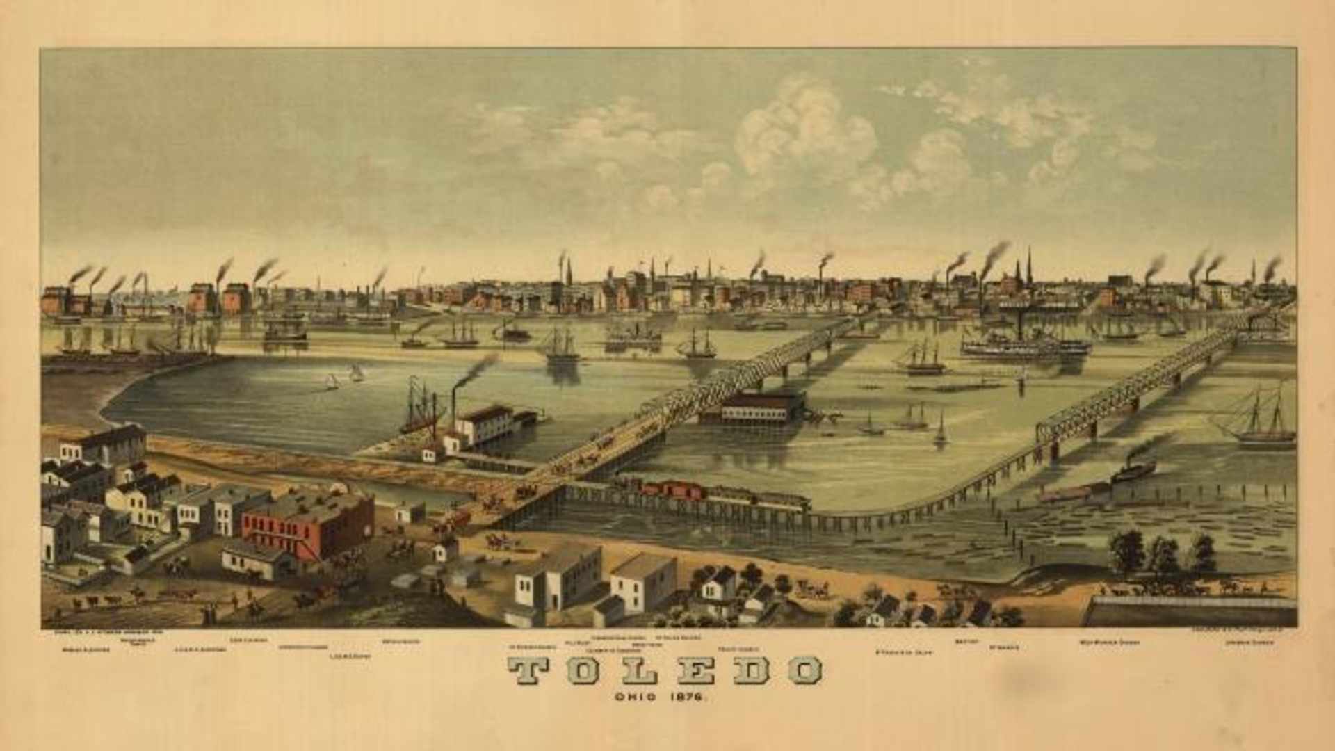 Toledo, Ohio, in the late 1800s.