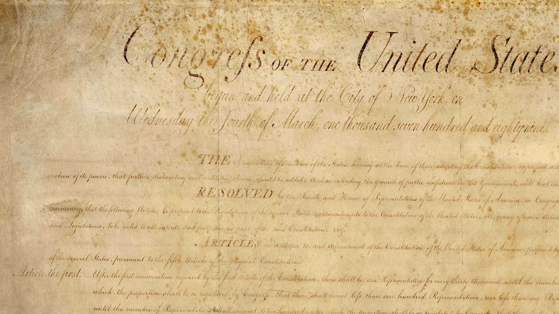 HISTORY: The Bill of Rights