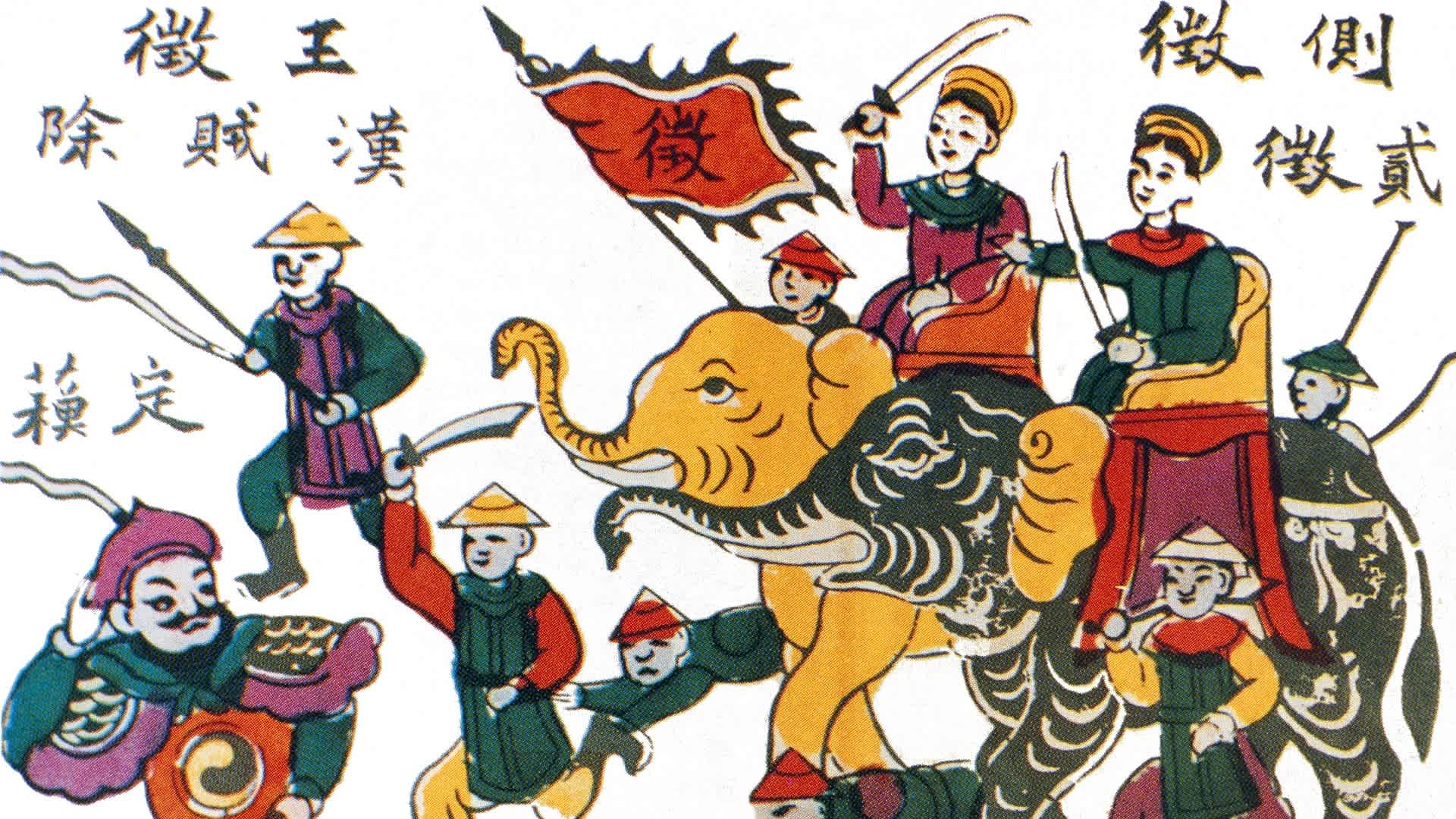 How Two Vietnamese Sisters Led a Revolt Against Chinese Invaders—in the 1st Century, Trung Trac and Trung Nhi