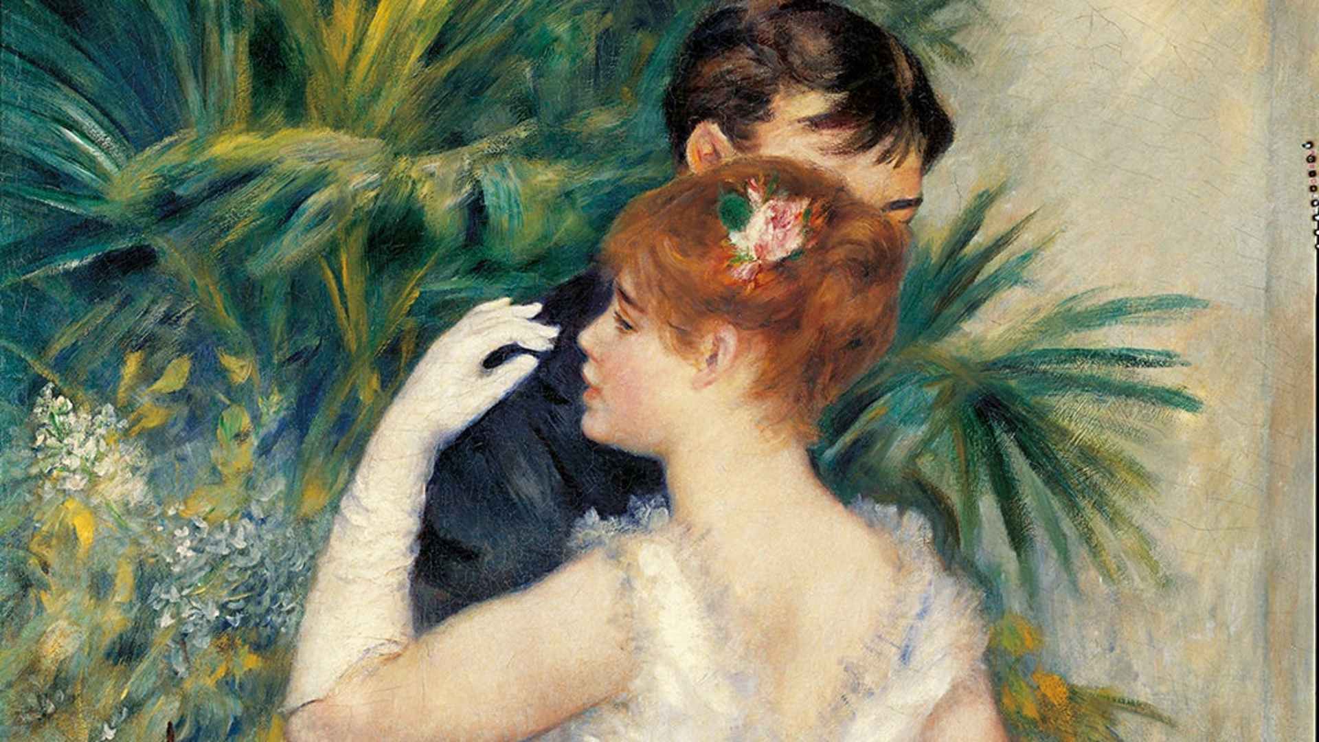 City Dance, by Pierre-Auguste Renoir, 1883, France.