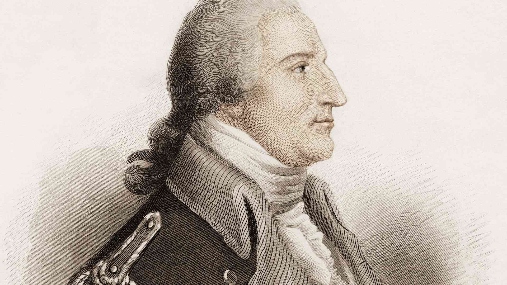 American army officer Benedict Arnold (1741 - 1801). During the American Revolutionary War, Arnold secretly negotiated with British officer John Andre to surrender West Point to the British military, eventually formally switching sides and joining the British.