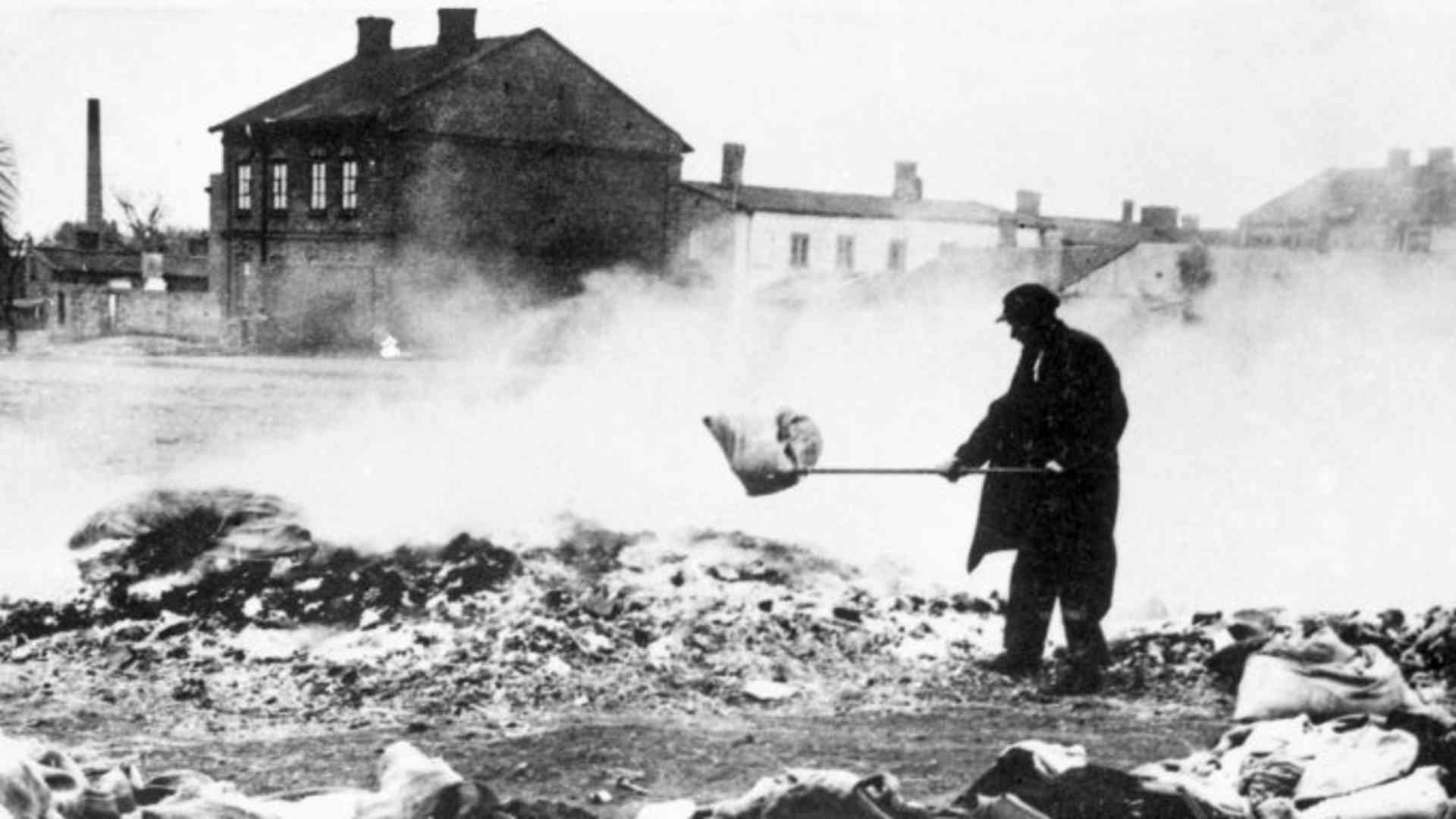 Ghetto in Zychlin after the expulsion of Jews, 1942. (Credit: Laski Diffusion/Getty Images)