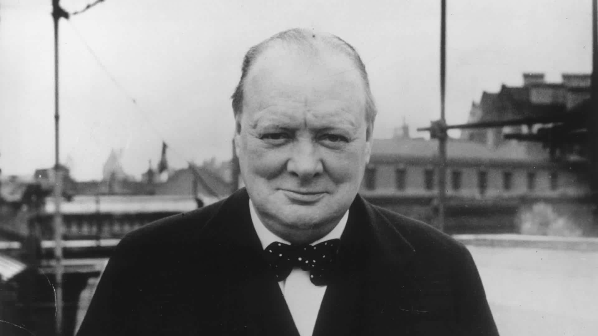 Churchill April 1939: British Conservative politician Winston Churchill. (Photo by Evening Standard/Getty Images)