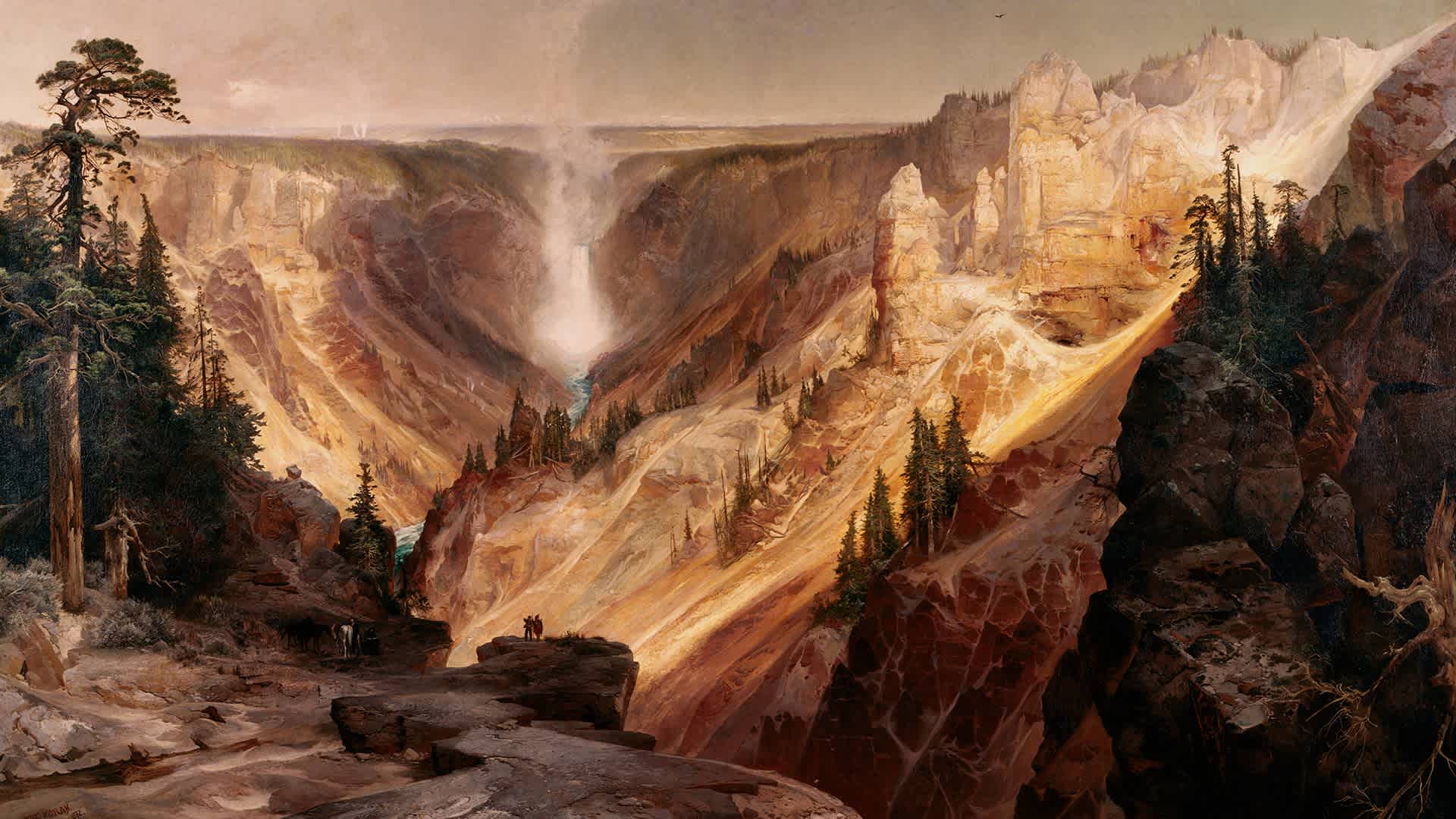 The Grand Canyon of the Yellowstone by Thomas Moran.