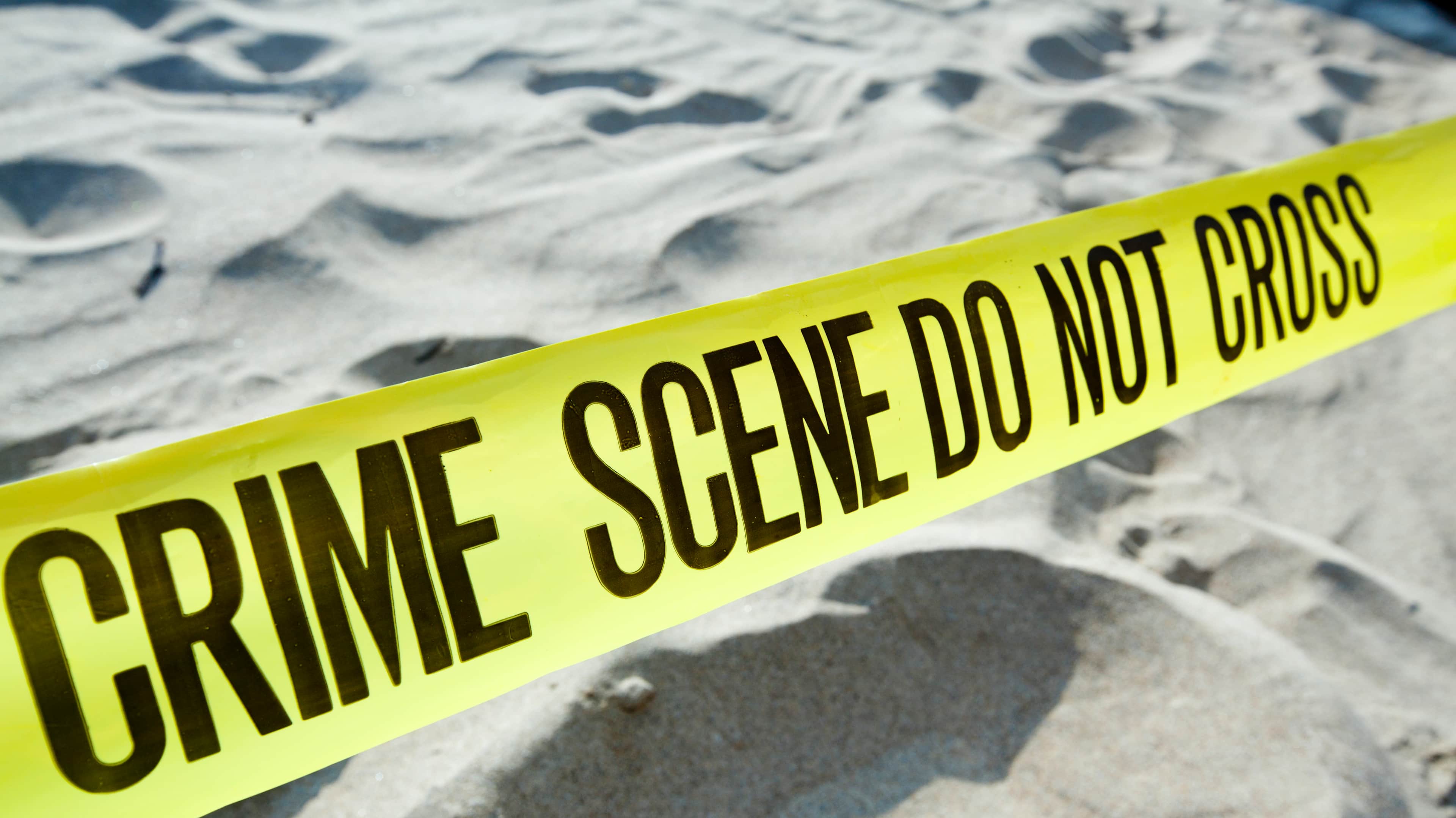 Crime Scene on the sand