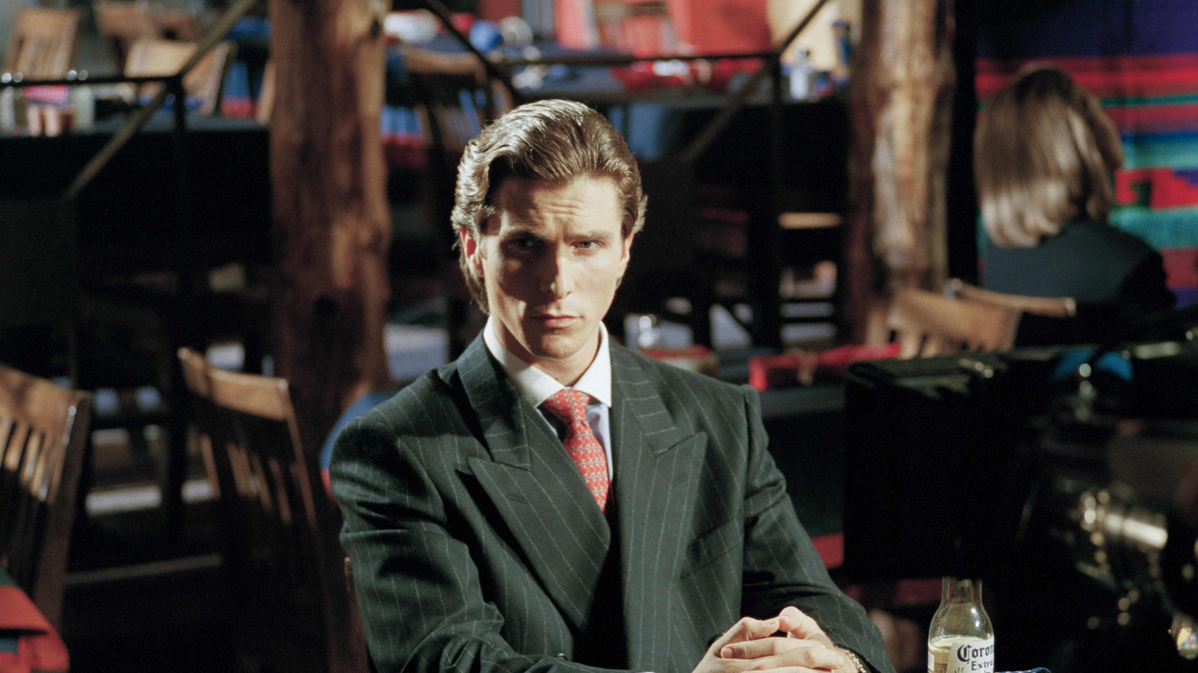 On the set of American Psycho