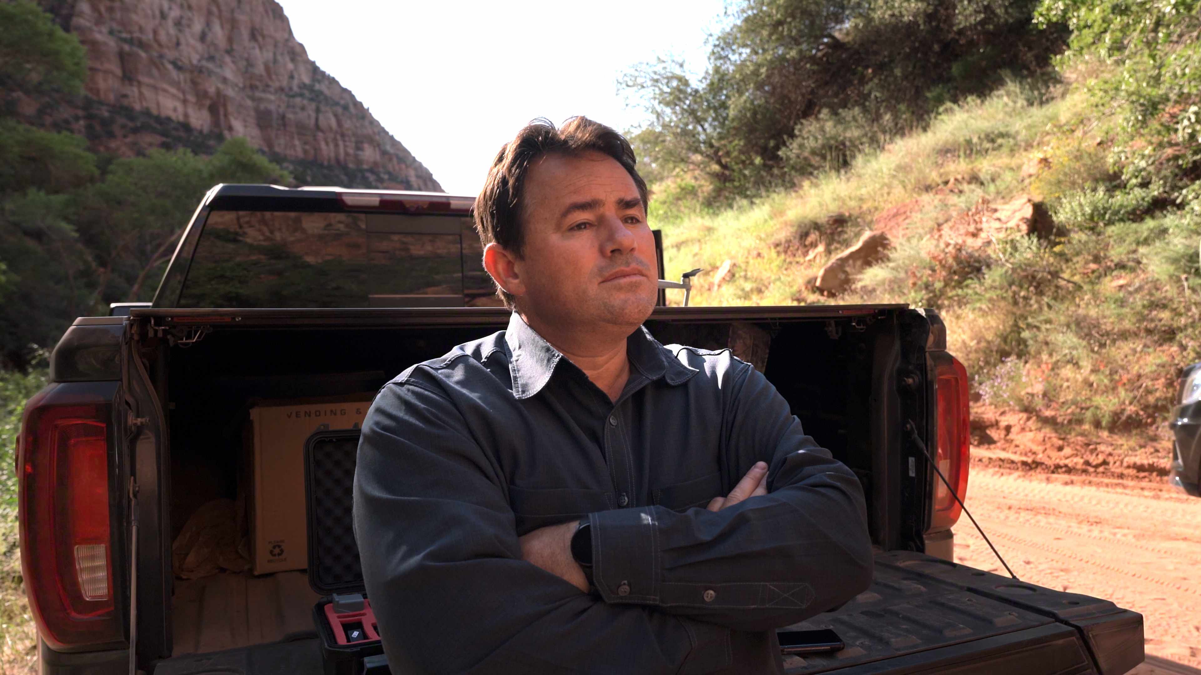 Samuel Bateman in Trust Me: The False Prophet - Production Still Image
