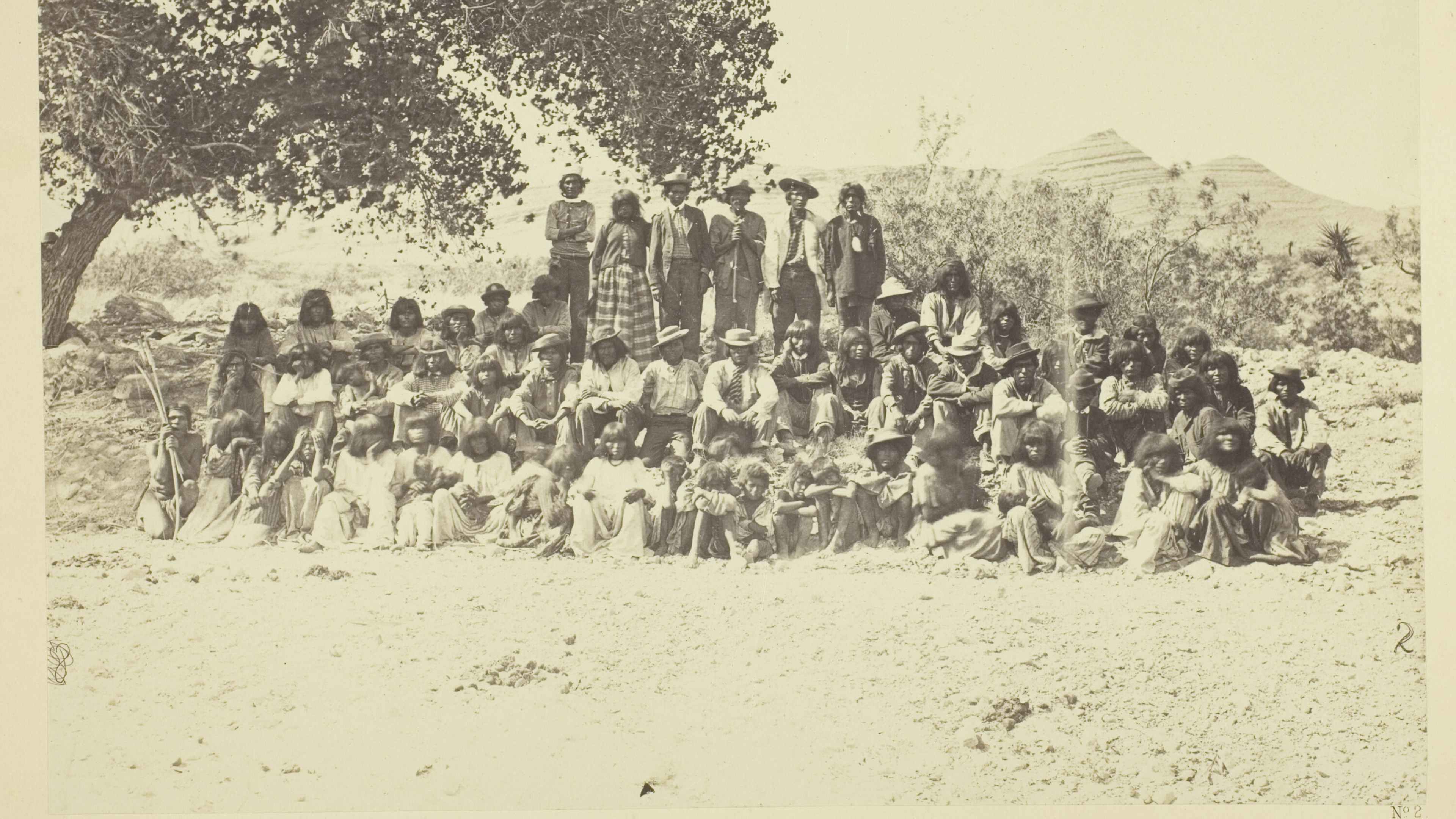 Group Of Pah-Ute Indians