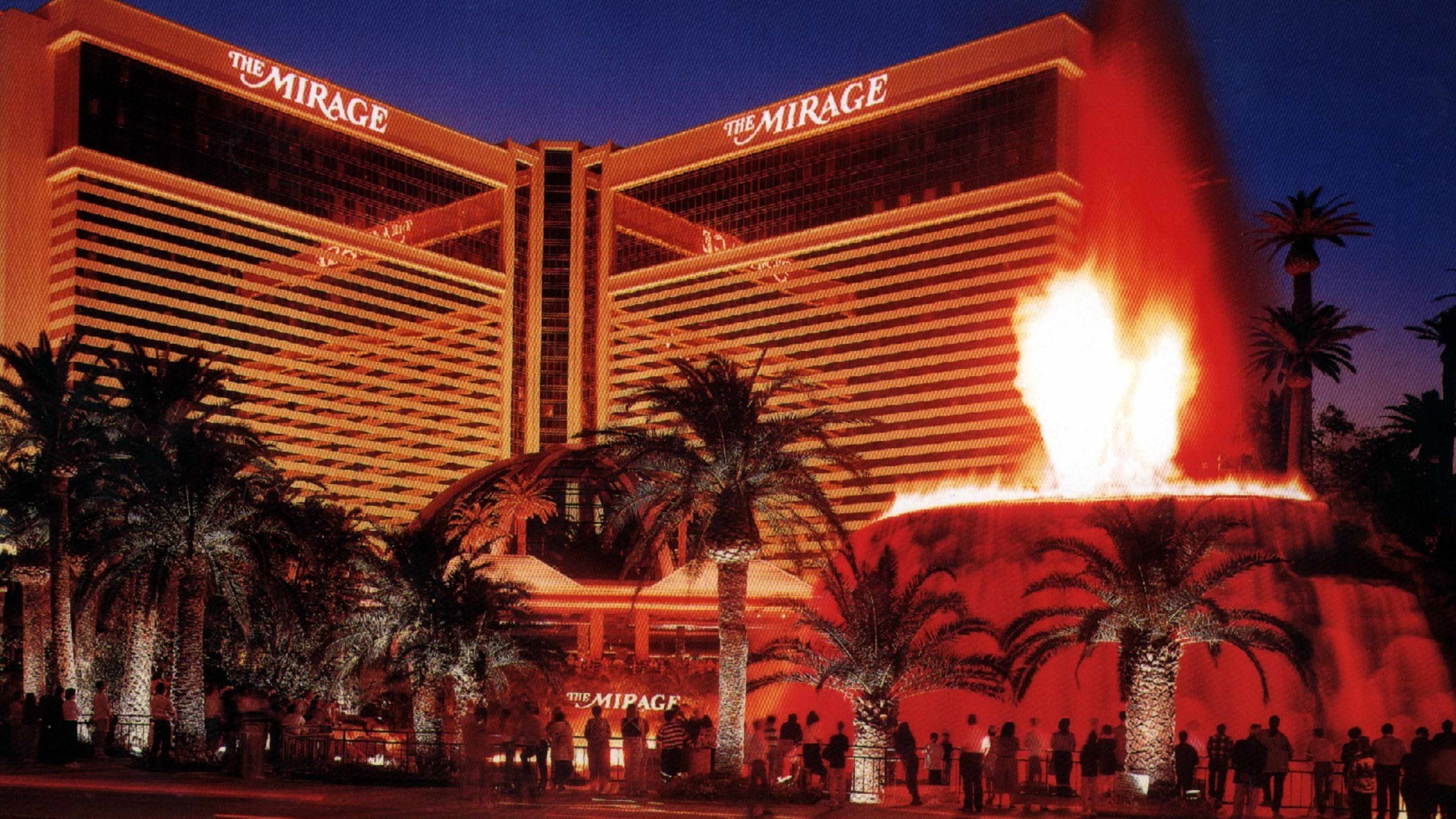 Reise, Las Vegas/Nevada/USA, Hotel 'Mirage',;kÃ¼nstlicher Vulkan