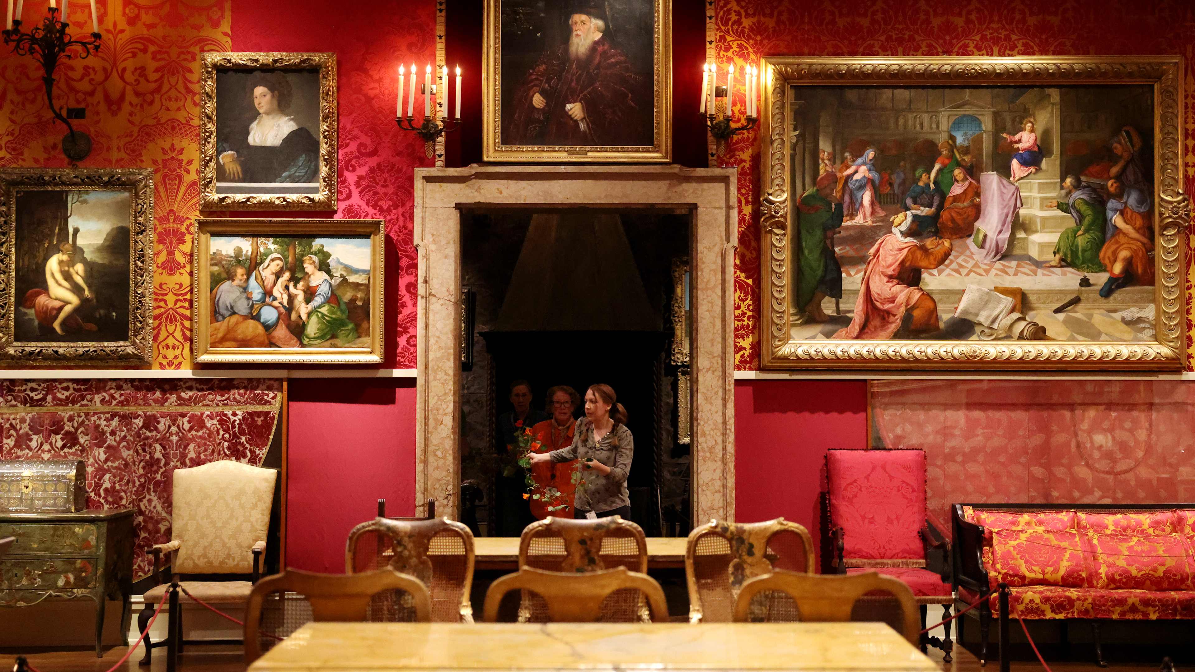 Hanging Nasturtiums at Isabella Stewart Gardner Museum