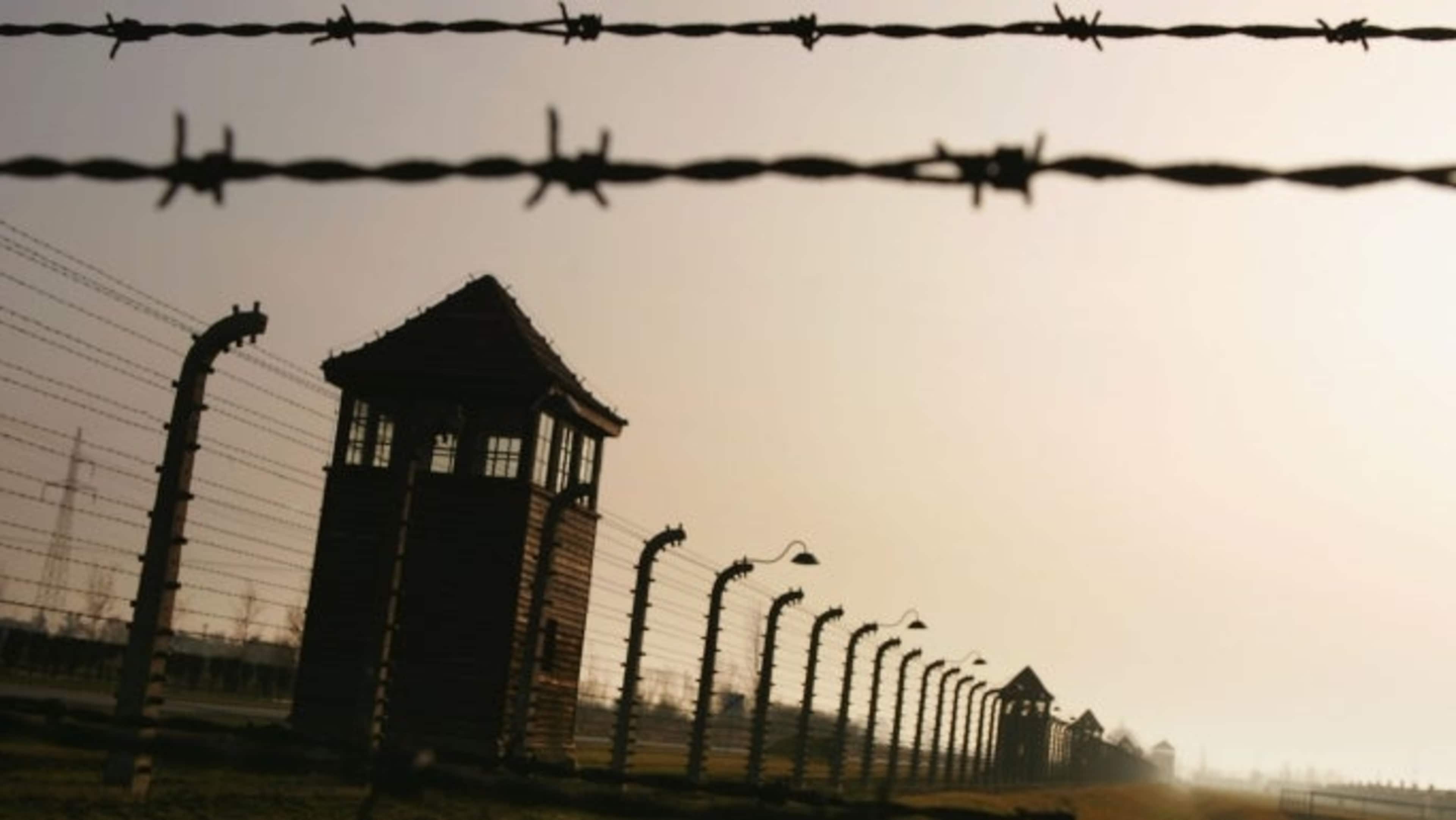 Auschwitz, in the village of Brzezinka, Poland, built in 1942 during the Holocaust. (Credit: Scott Barbour/Getty Images)