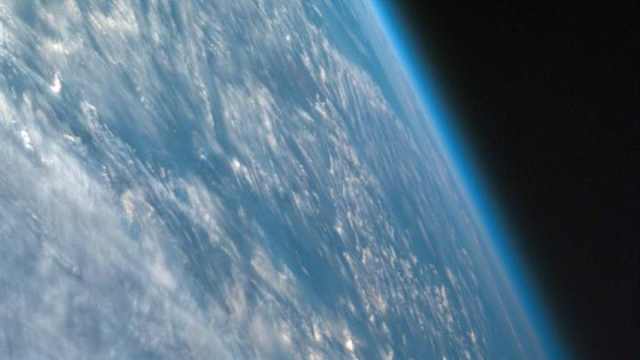 The Earth's atmosphere, as seen from space.