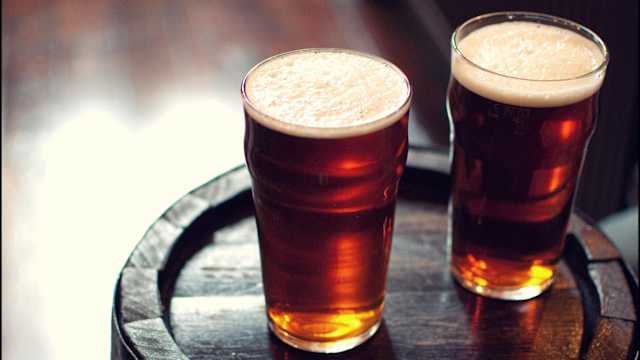 Two pints of beer.