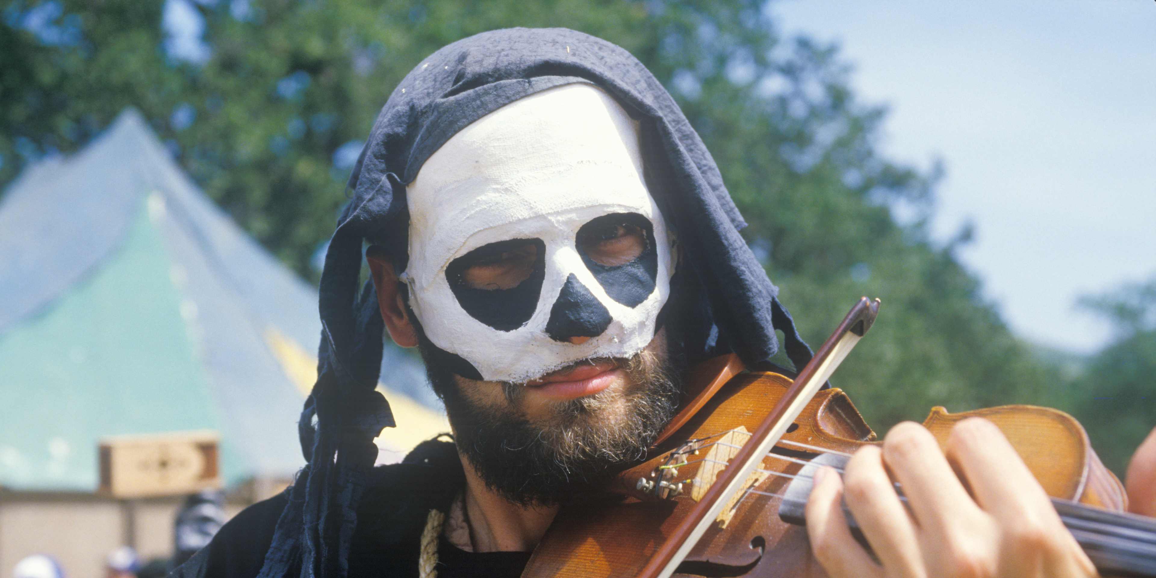 Actor Playing Violin at Renaissance Faire, Agoura, California