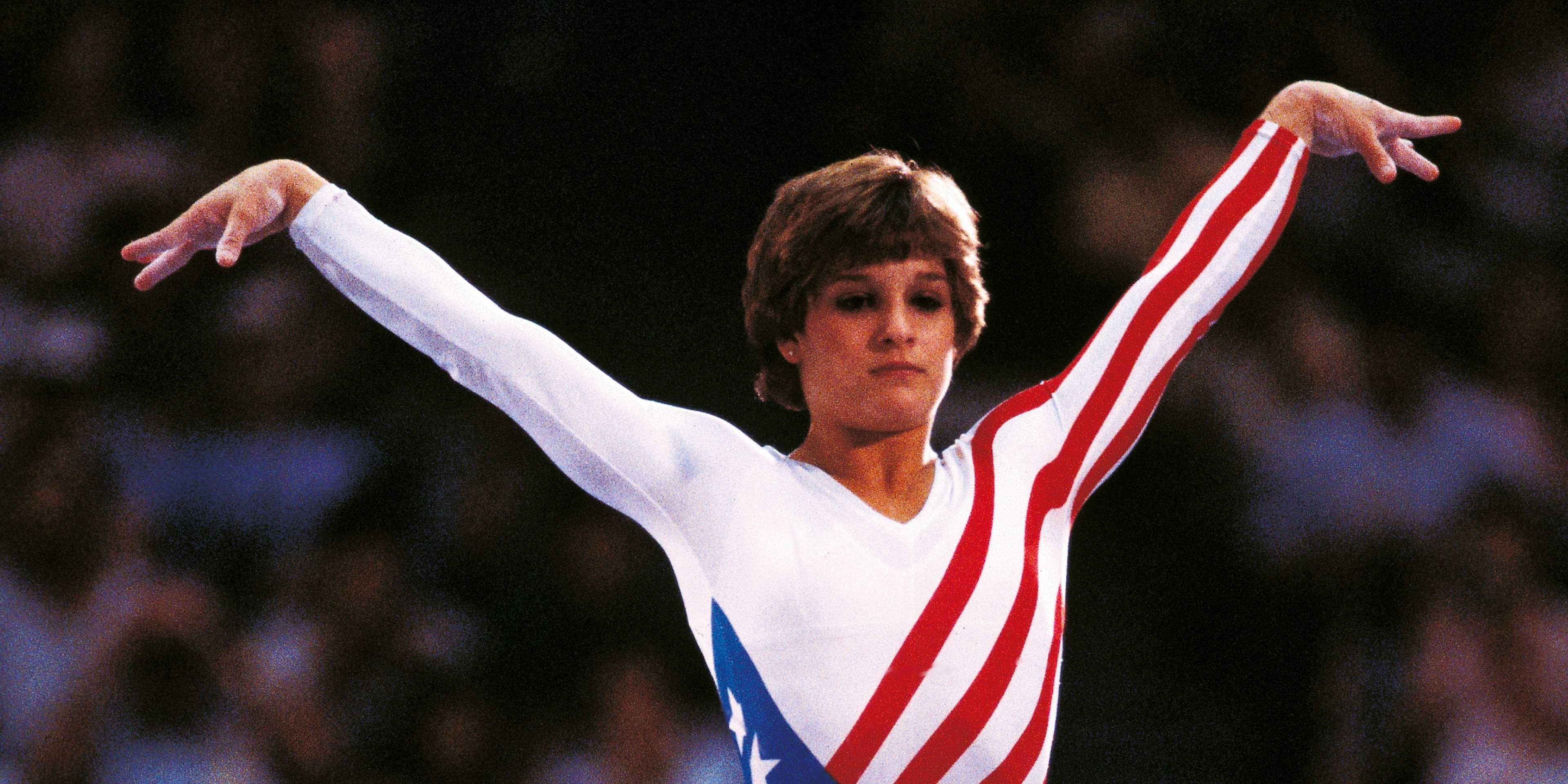 Mary Lou Retton in the competition