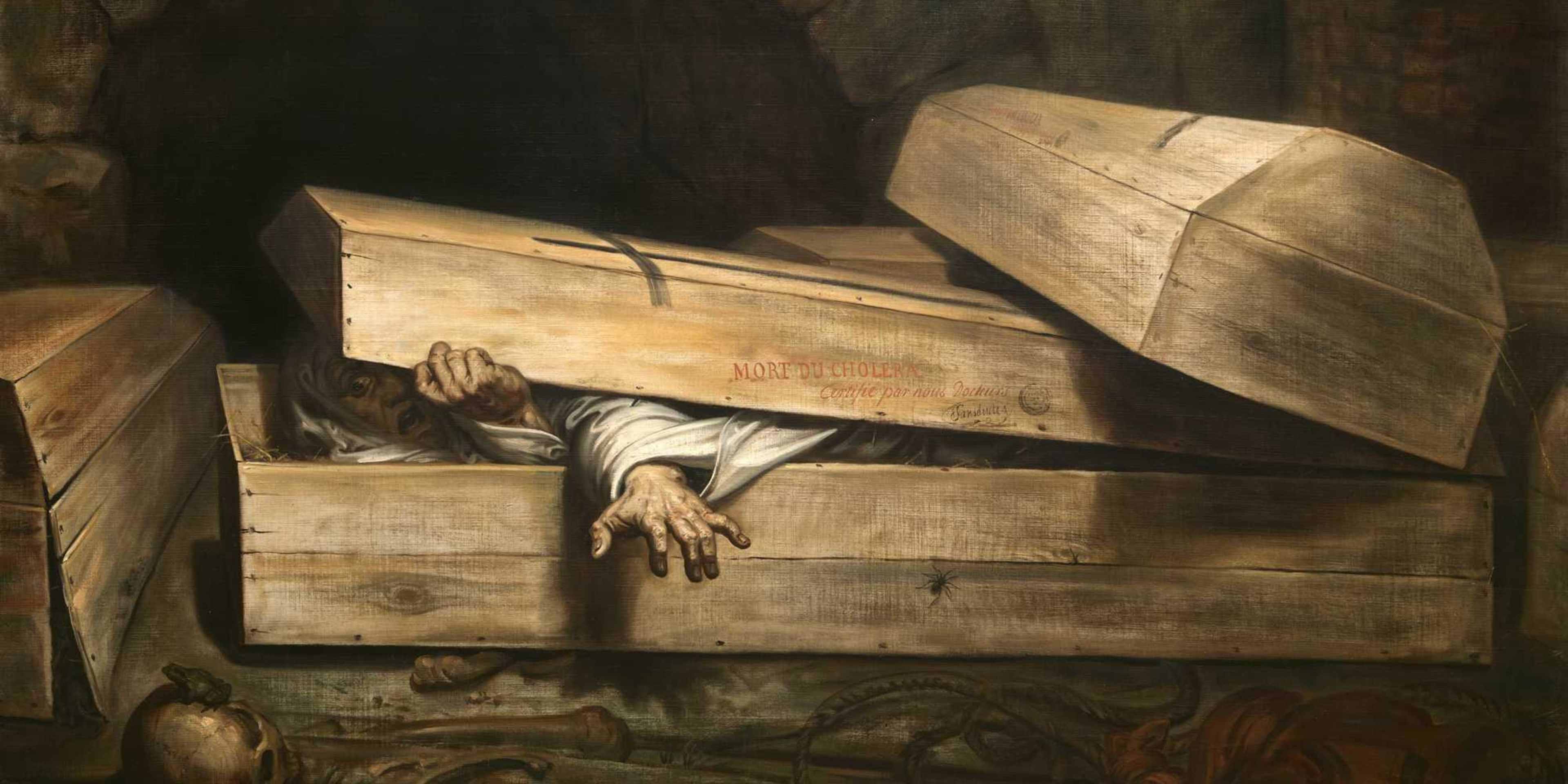 The Premature Burial, 1854, by Antoine Wiertz.