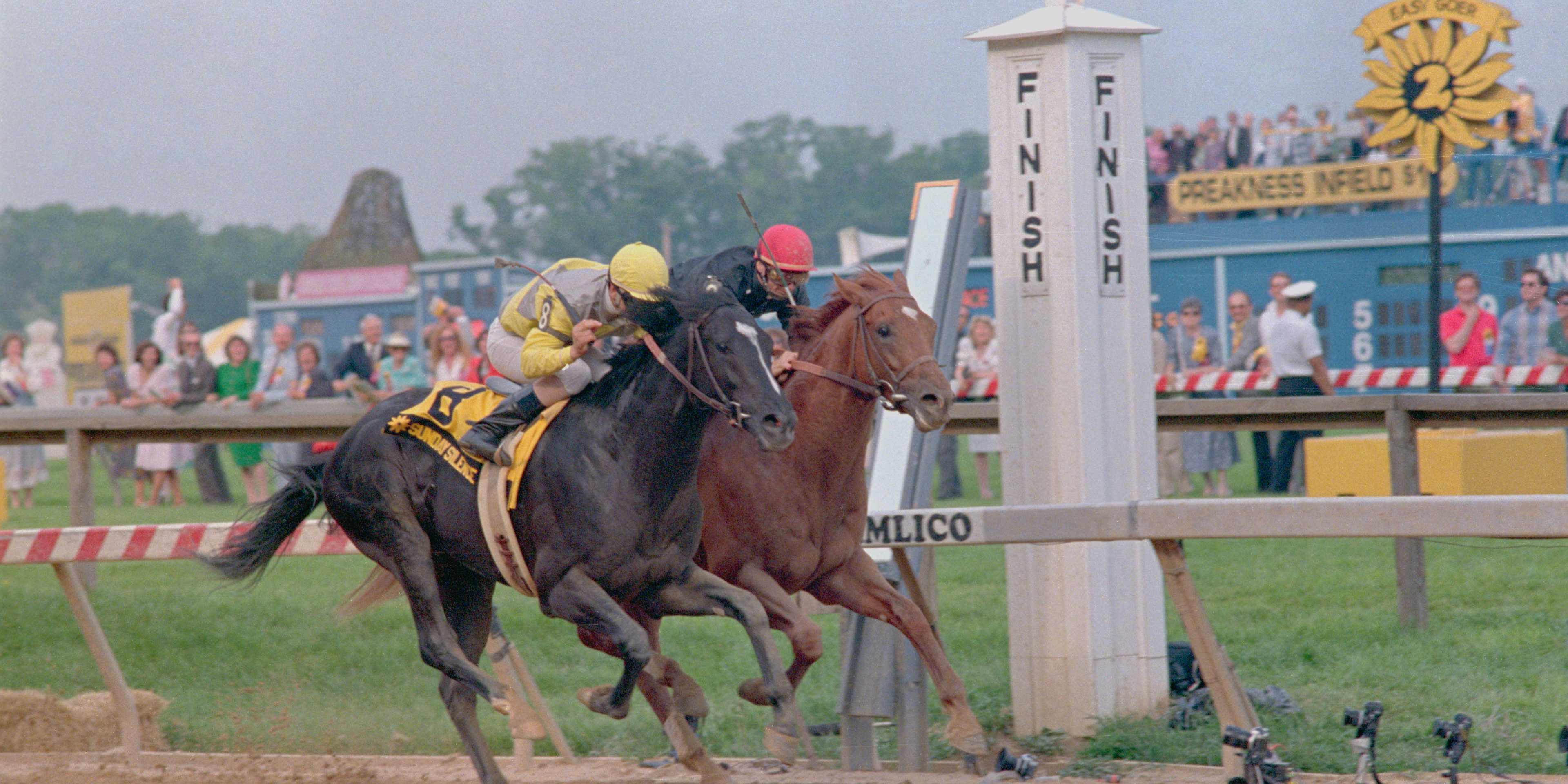 Sunday Silence Winning Preakness Race