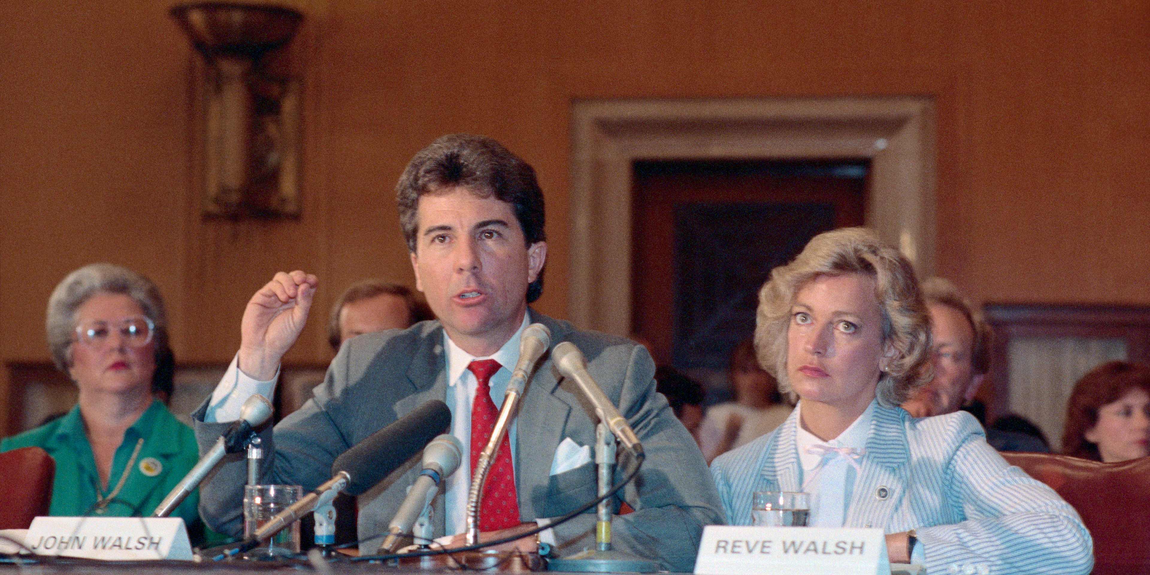 John Walsh and Wife at Missing Child Subcommittee Hearing