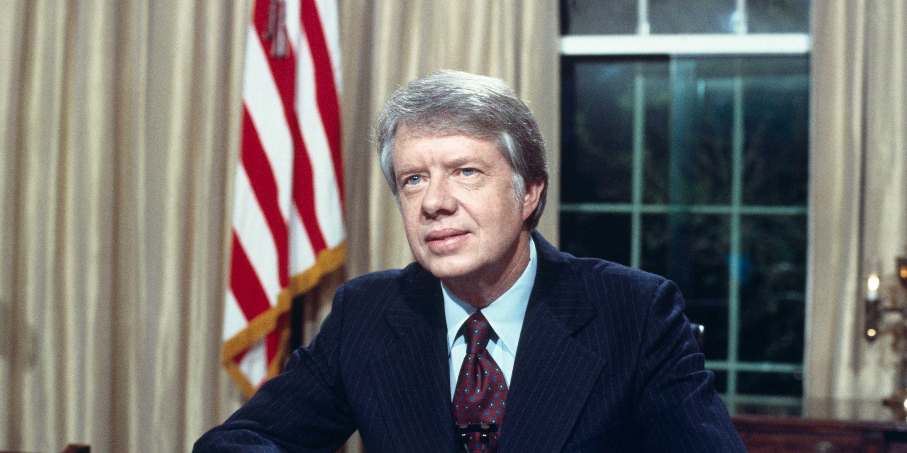 Jimmy Carter at His Desk