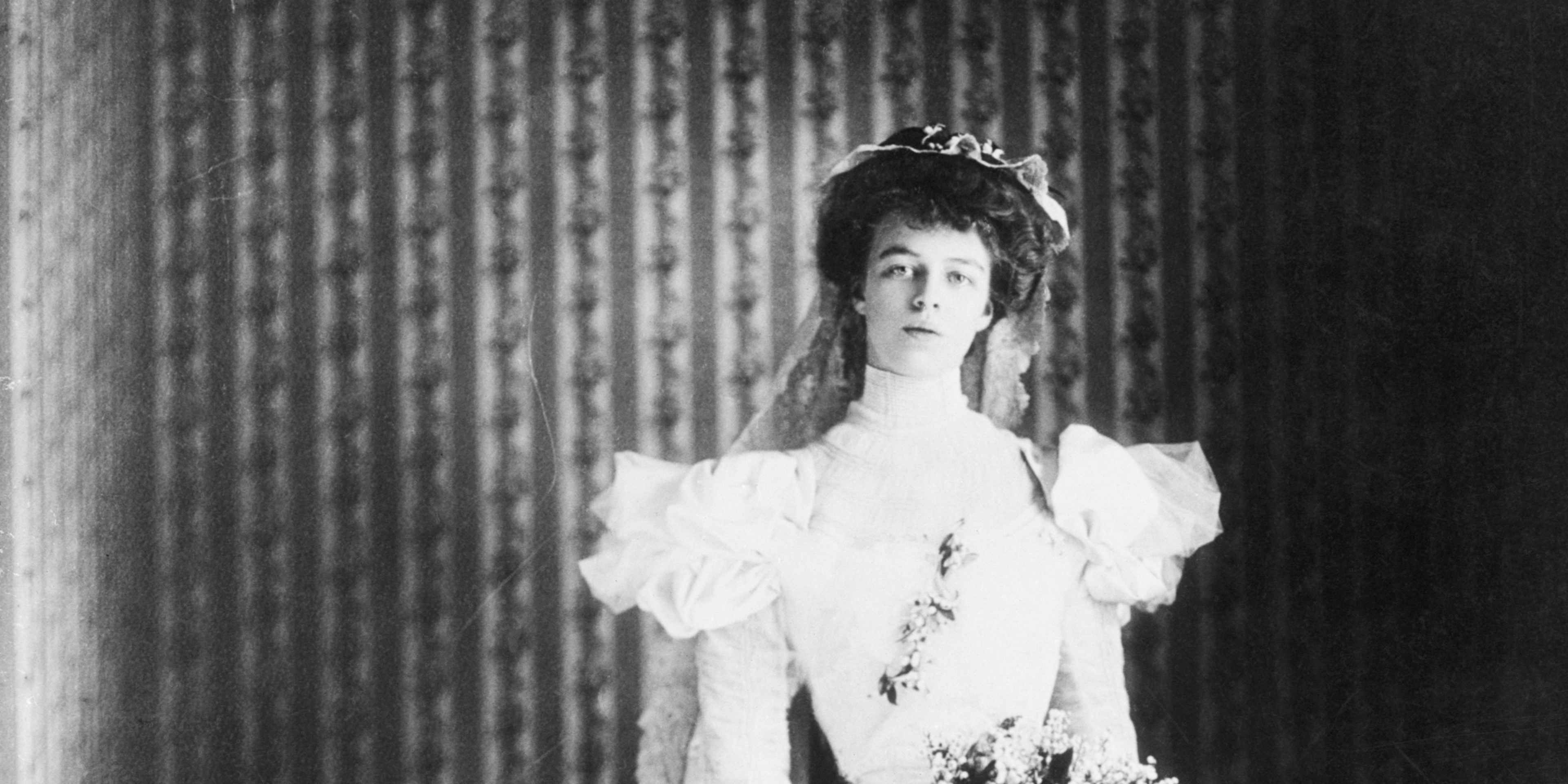 Eleanor Roosevelt Full Length in Bridal Gown