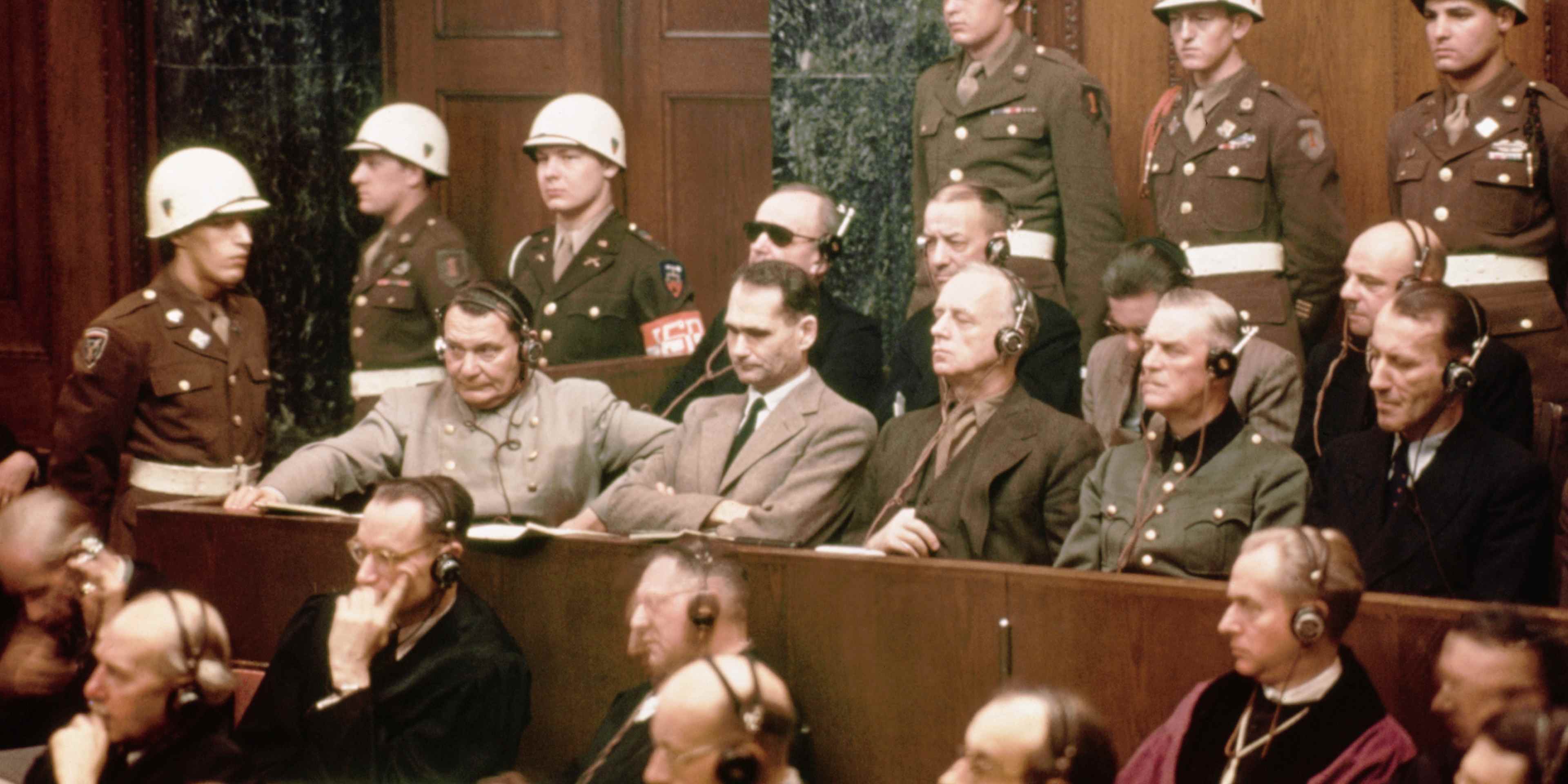 Defendants At Nuremberg Trials