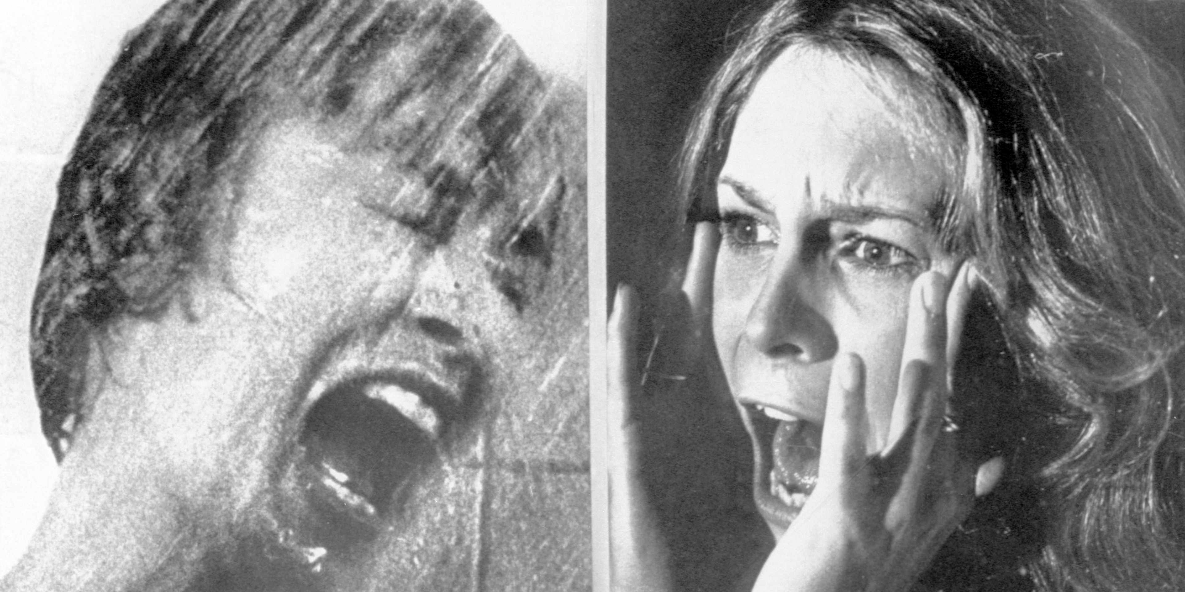 Janet Leigh and Jamie Lee Curtis Screaming