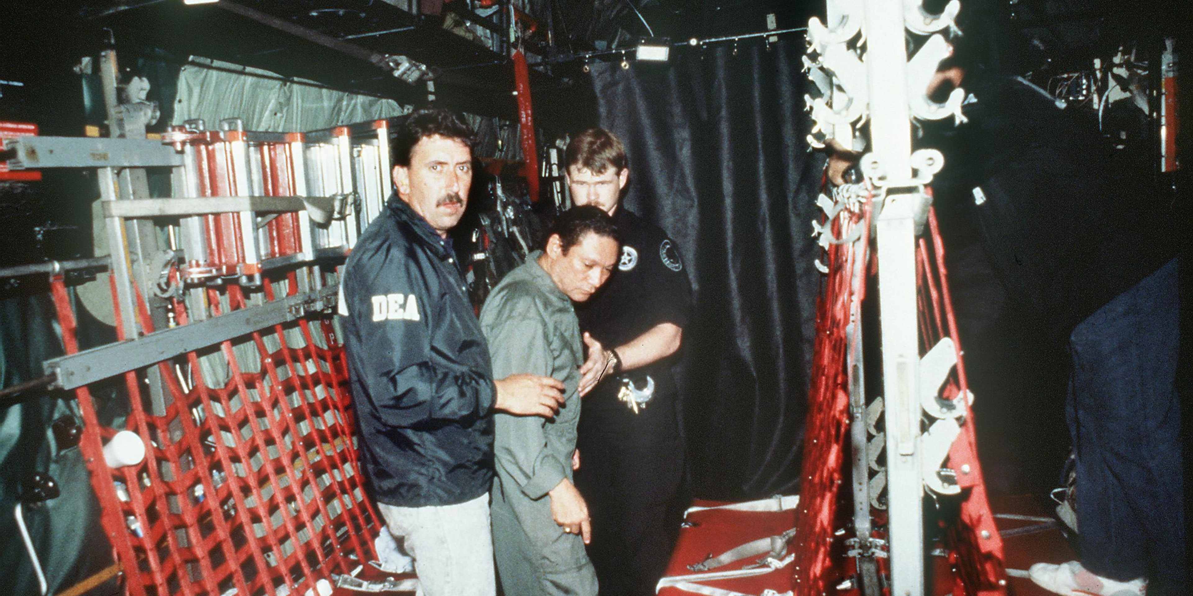 In this photo released 04 January 1990 by the Defe