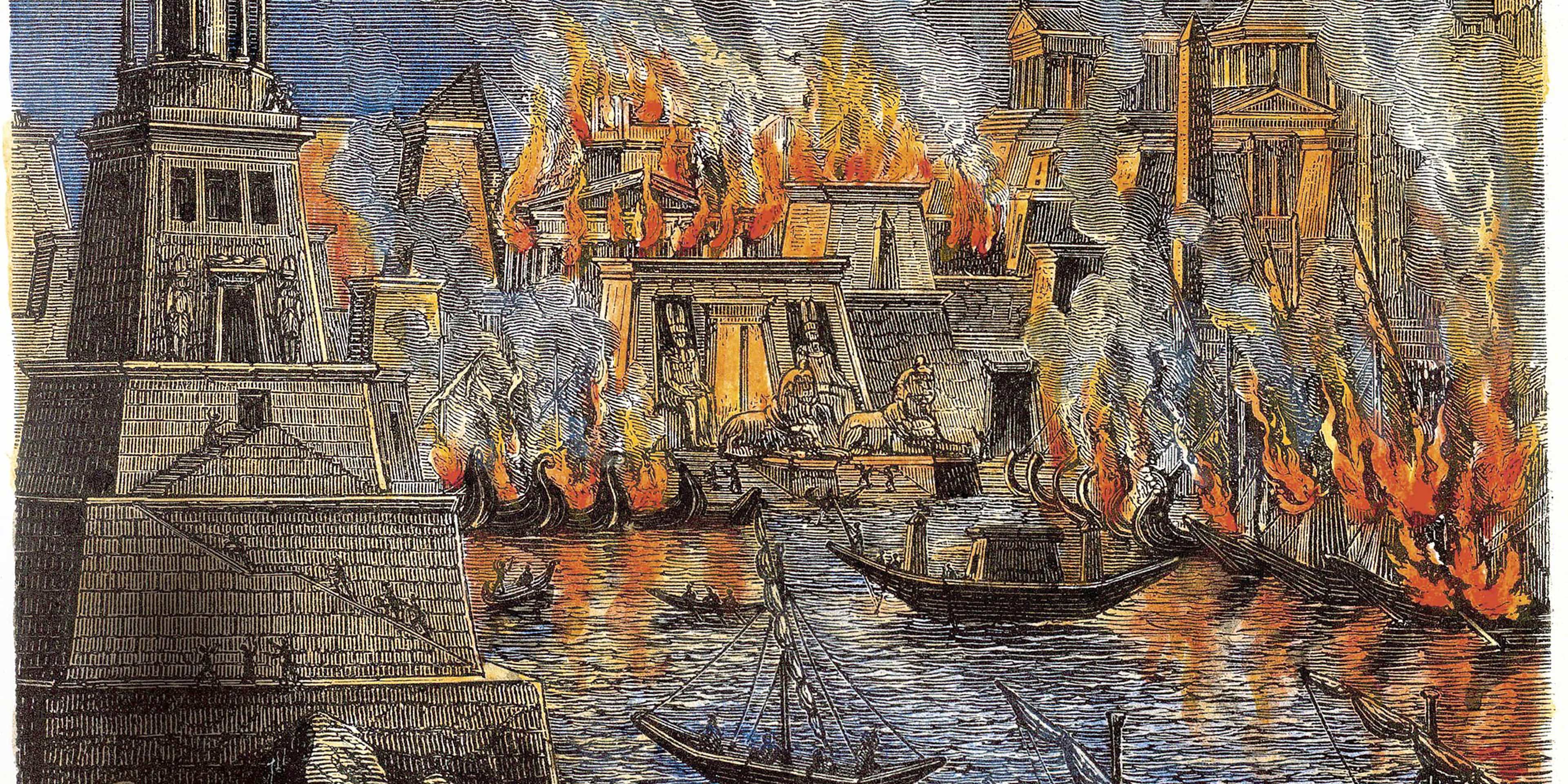 The Burning of the Library of Alexandria, 1876