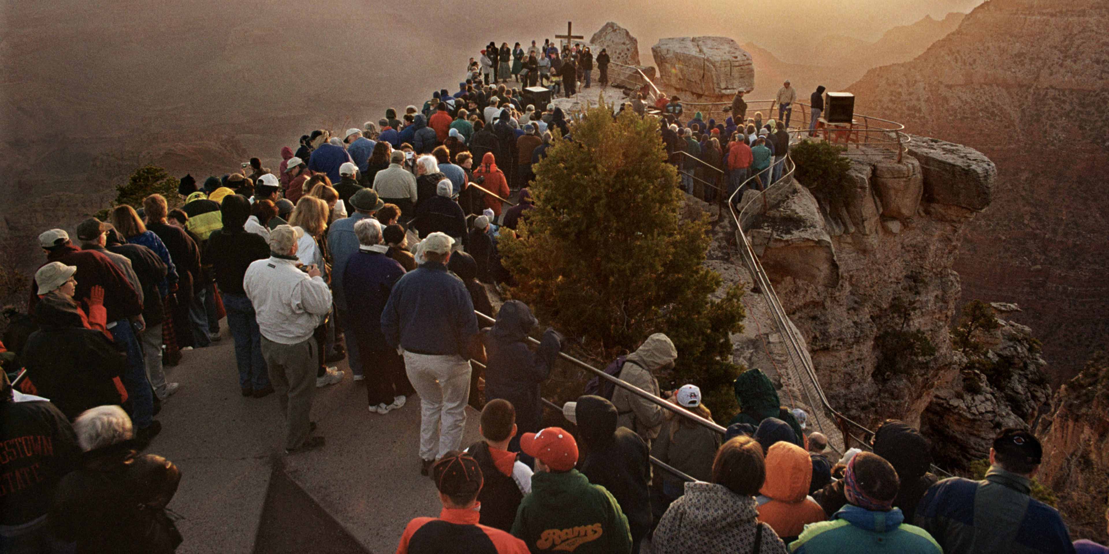 Easter Celebrated at Sunrise at Grand Canyon Point
