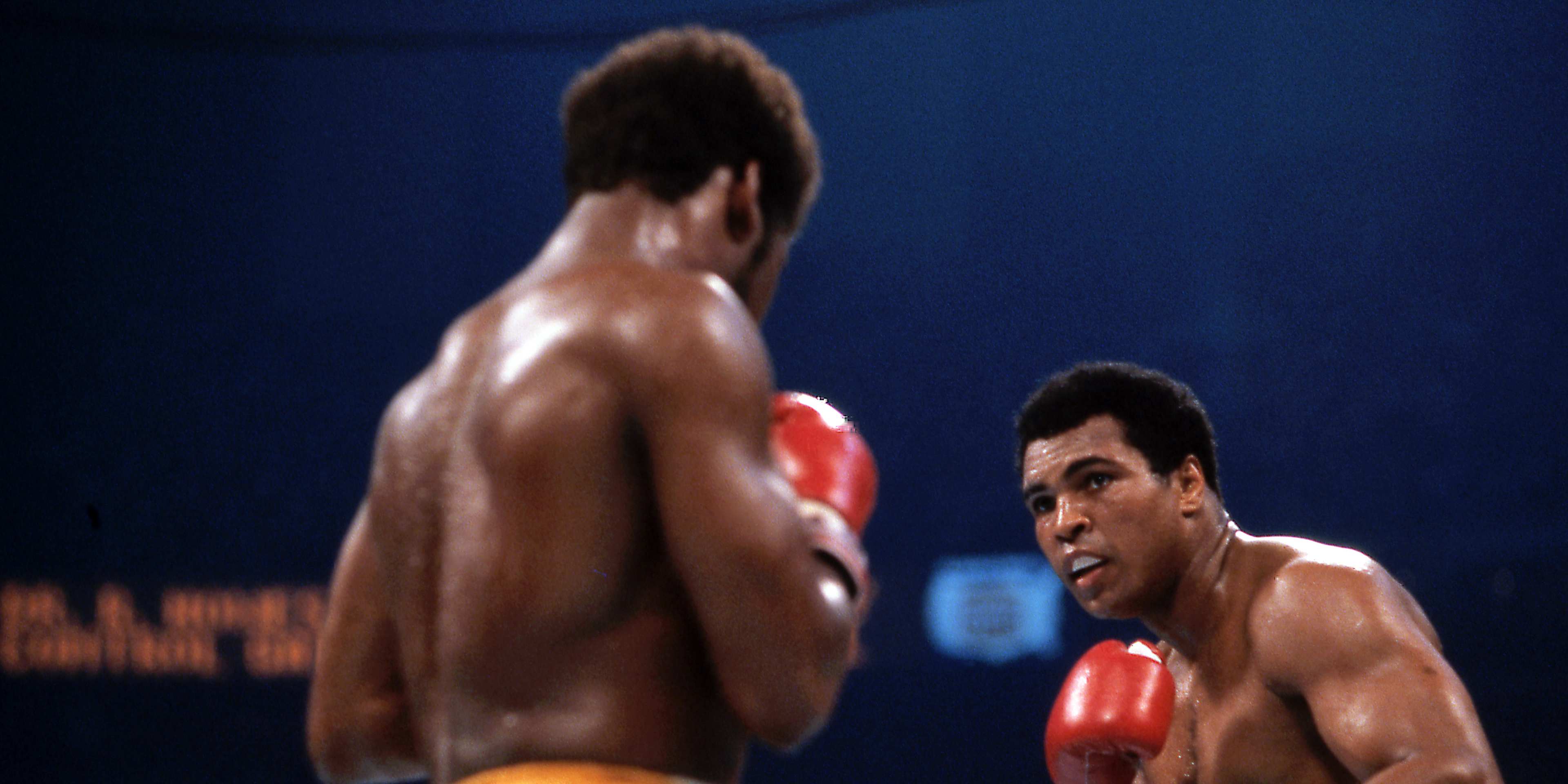 Muhammad Ali And Leon Spinks Boxing At Superdome