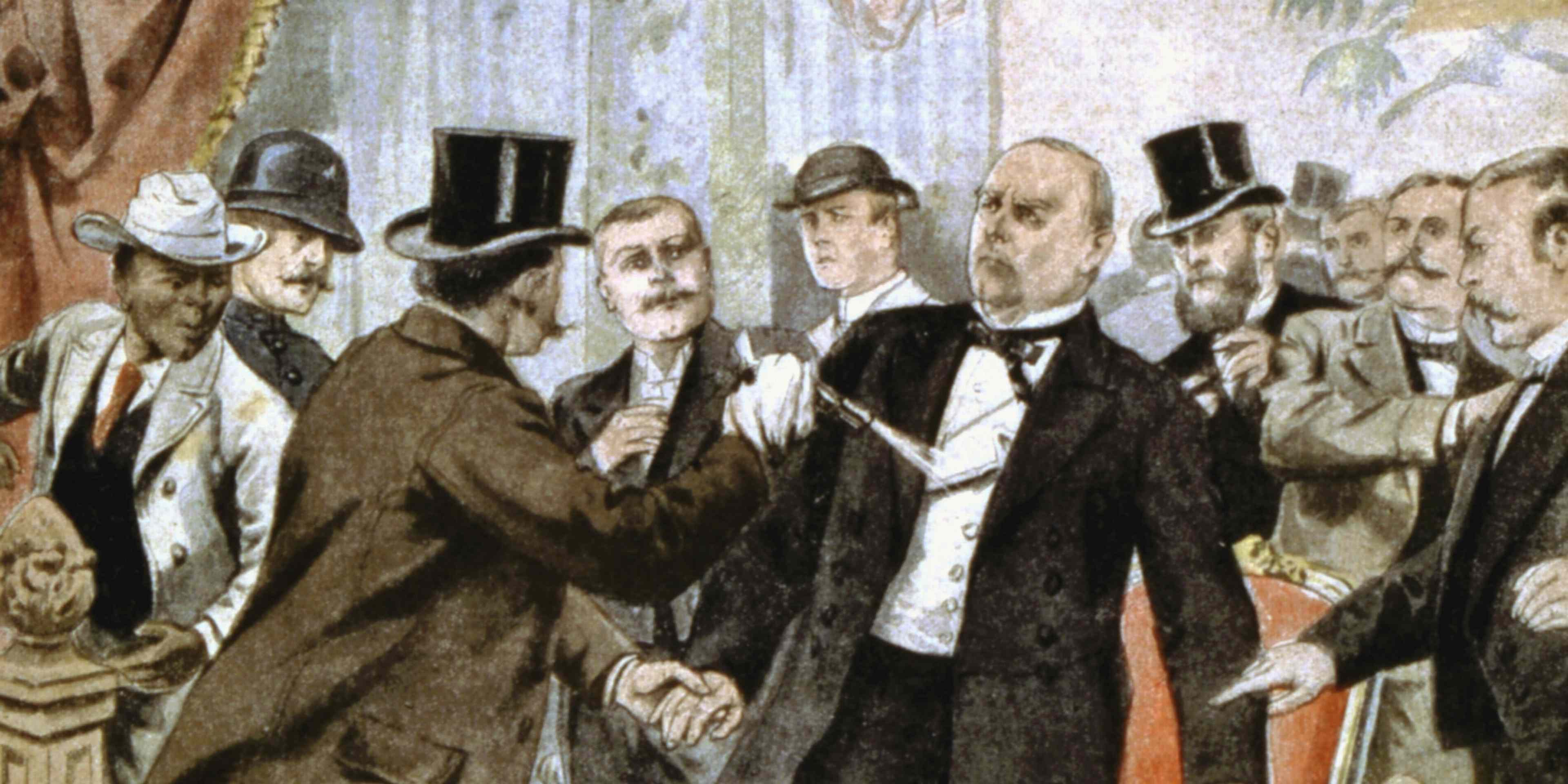 Assassination of William McKinley (1843-1901), 25th president of USA from 1896