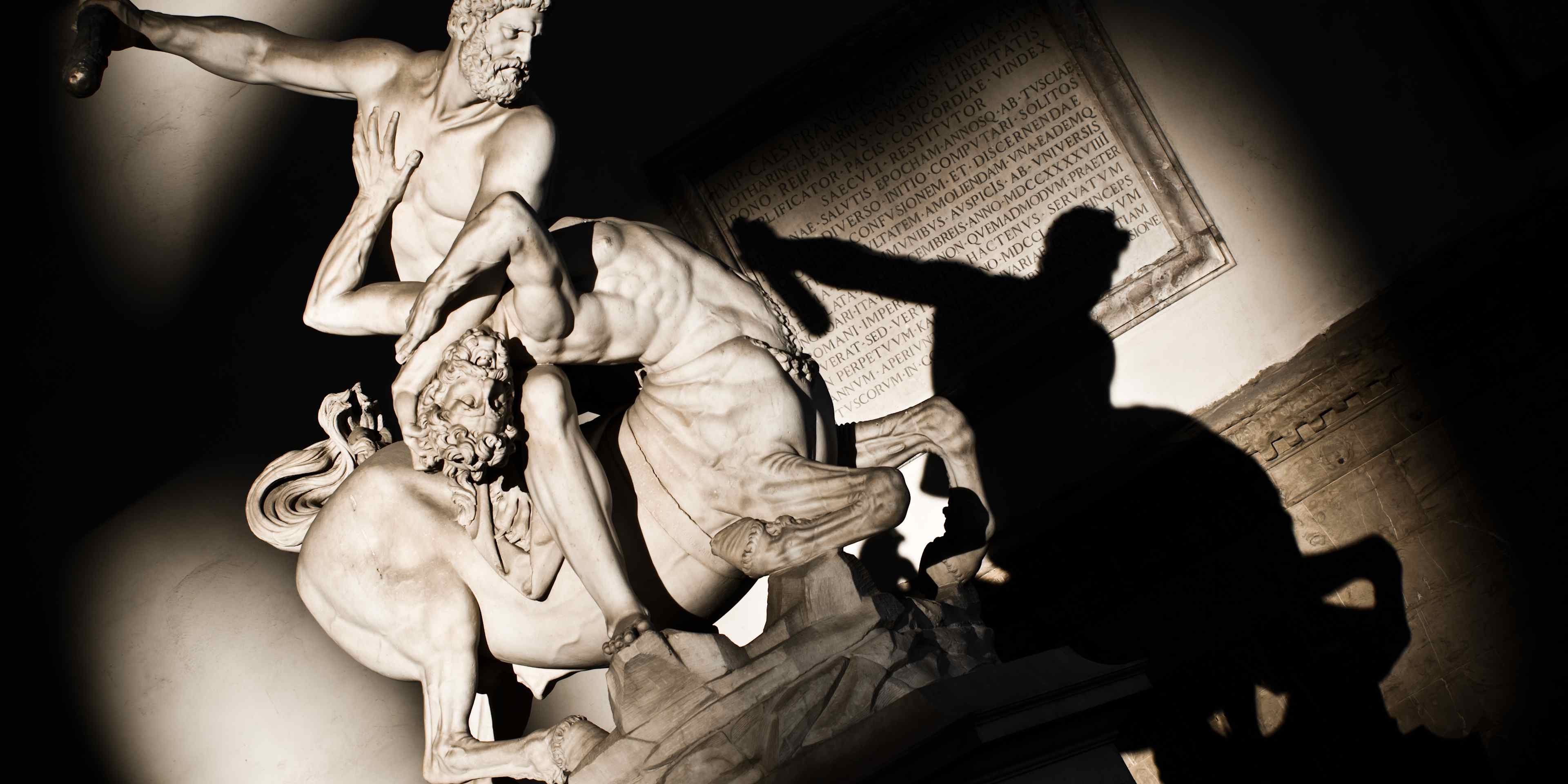 Hercules fighting with centaur Nessus