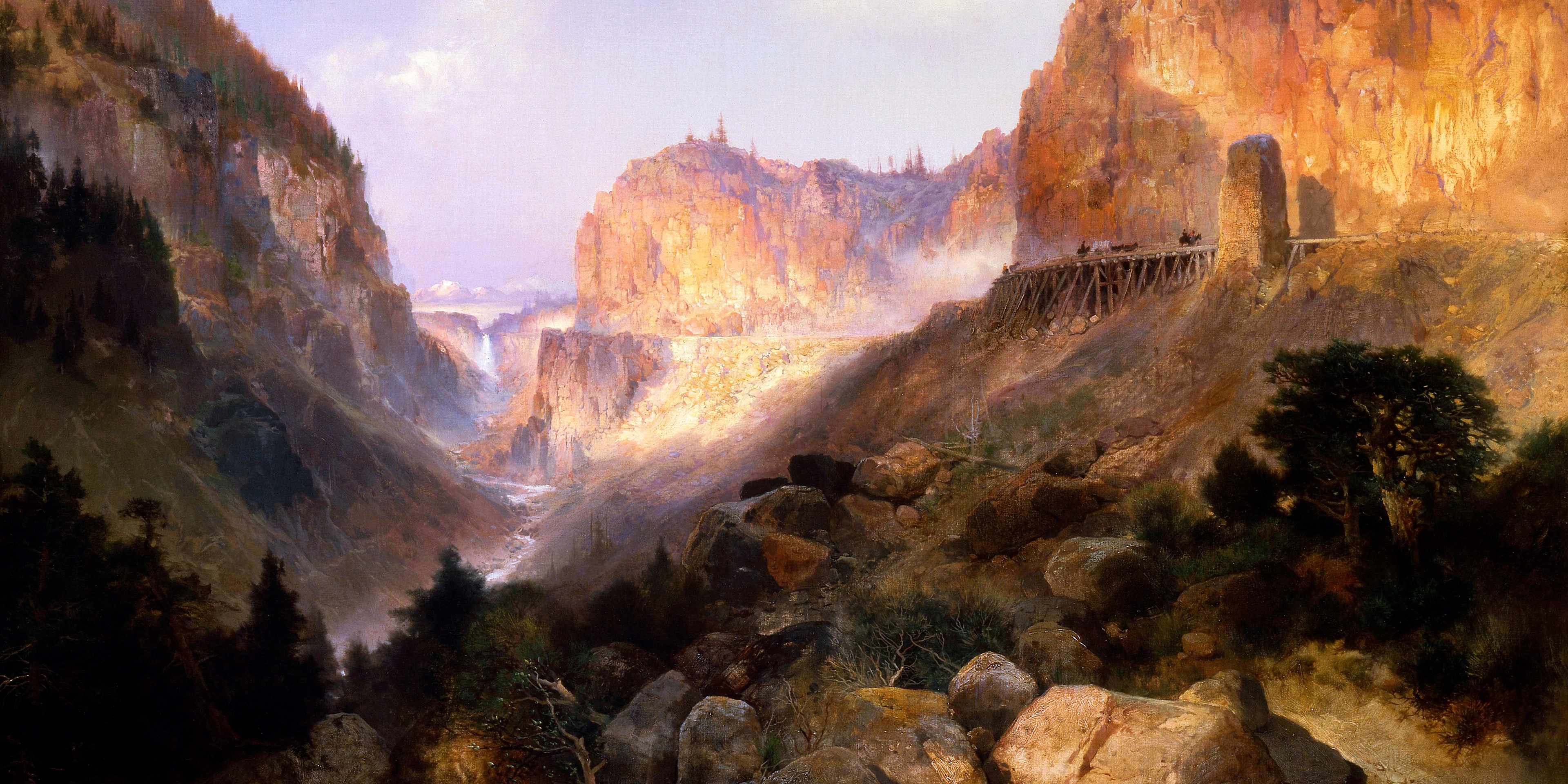 Golden Gate, Yellowstone National Park by Thomas Moran