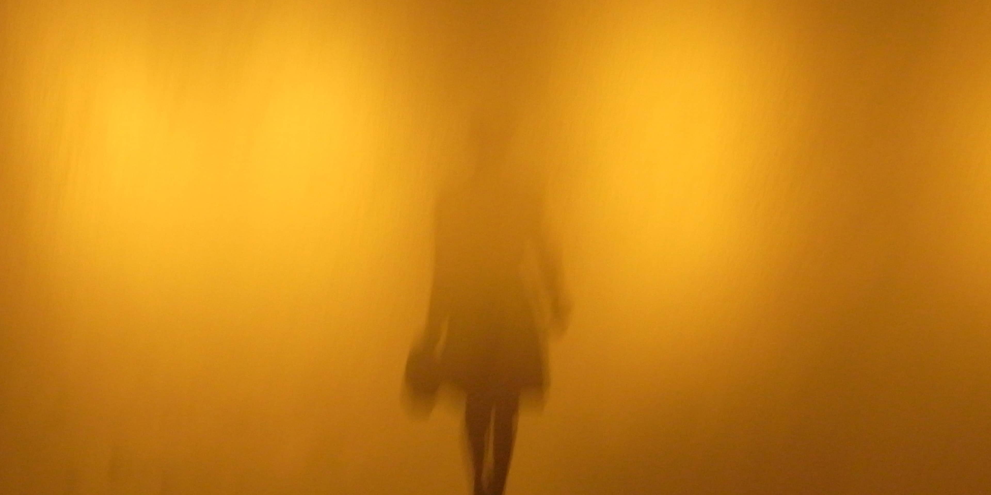A shadow of  woman