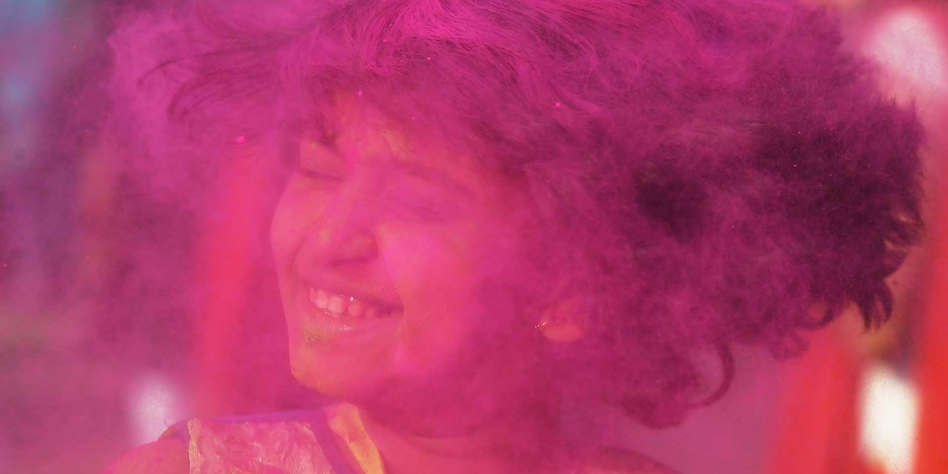 Hindu festival Holi celebrations.