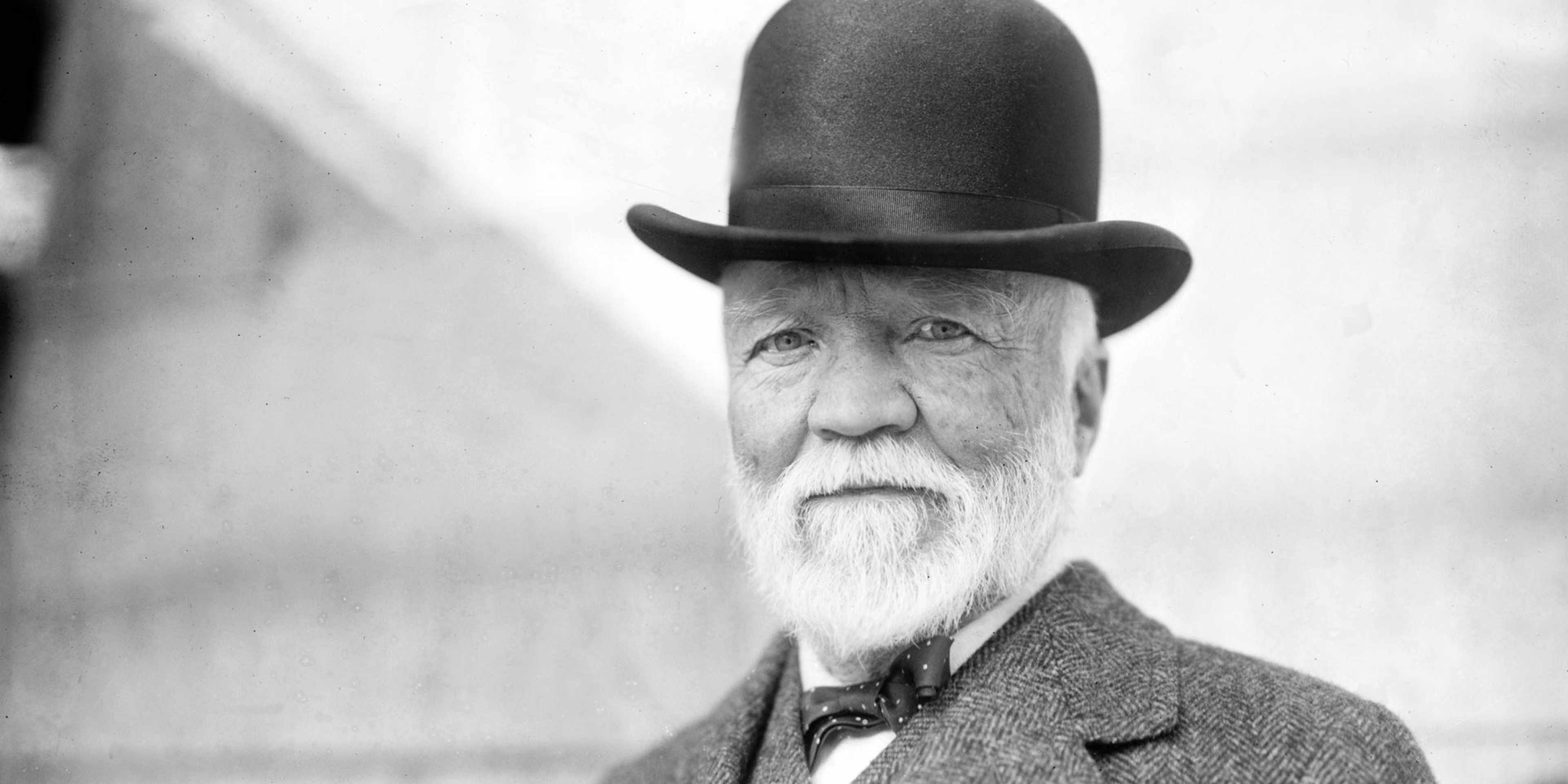 Andrew CarnegieAndrew Carnegie (1835-1919) American industrialist and humanitarian philanthropist, 1913. (Photo by APIC/Getty Images)