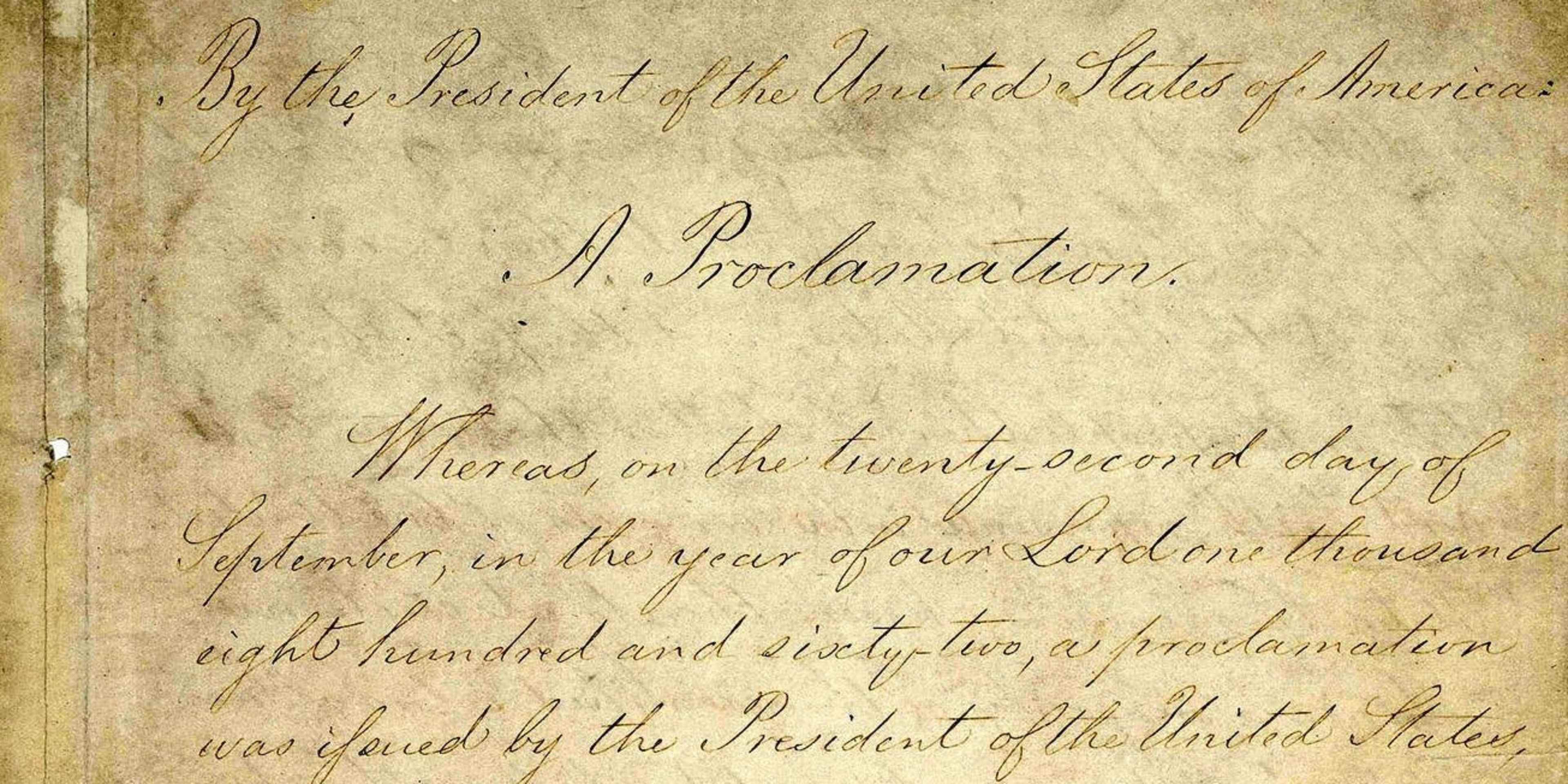 Emancipation Proclomation