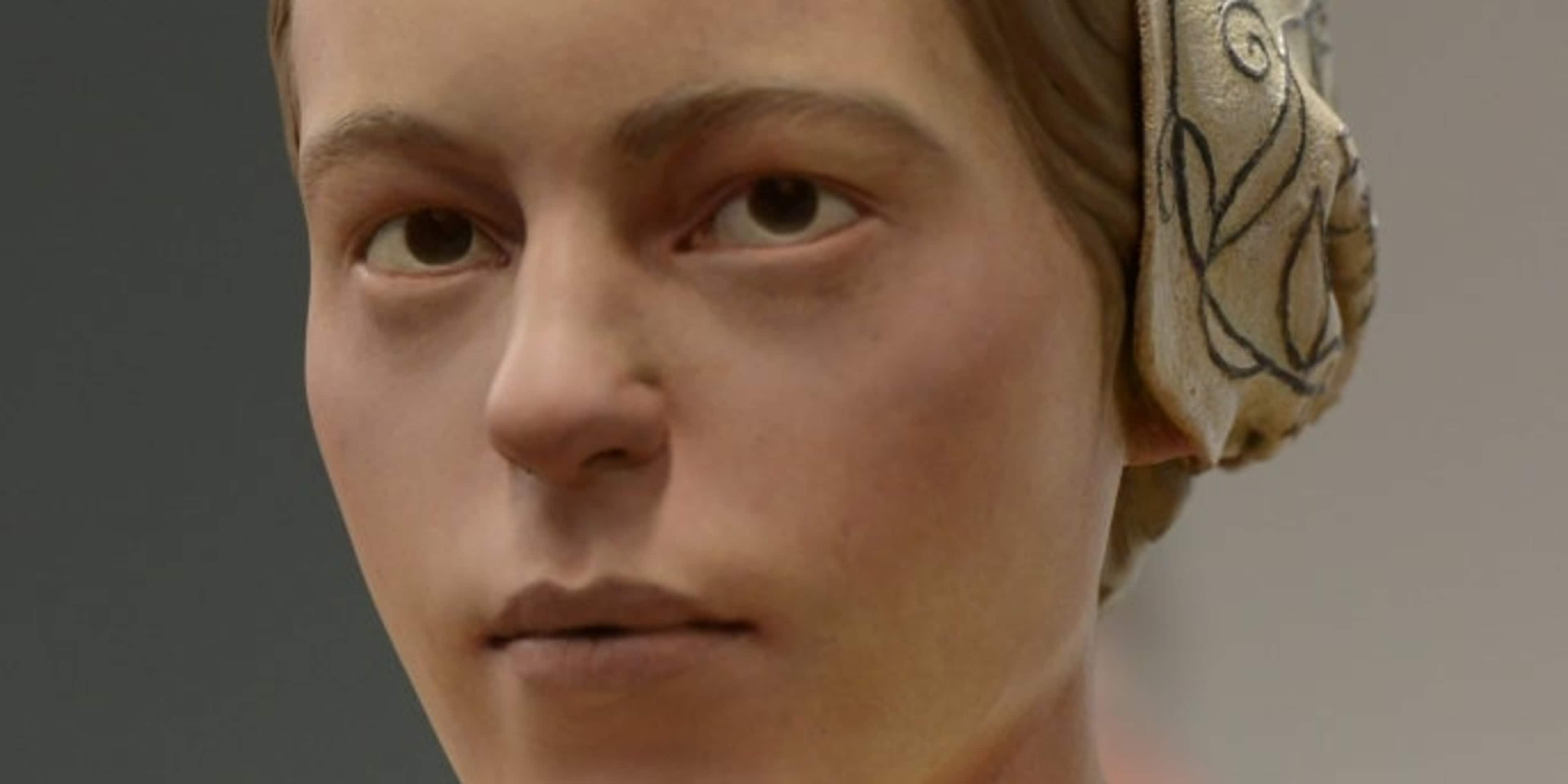 Facial reconstruction of the girl, known as "Jane", jamestown colony
