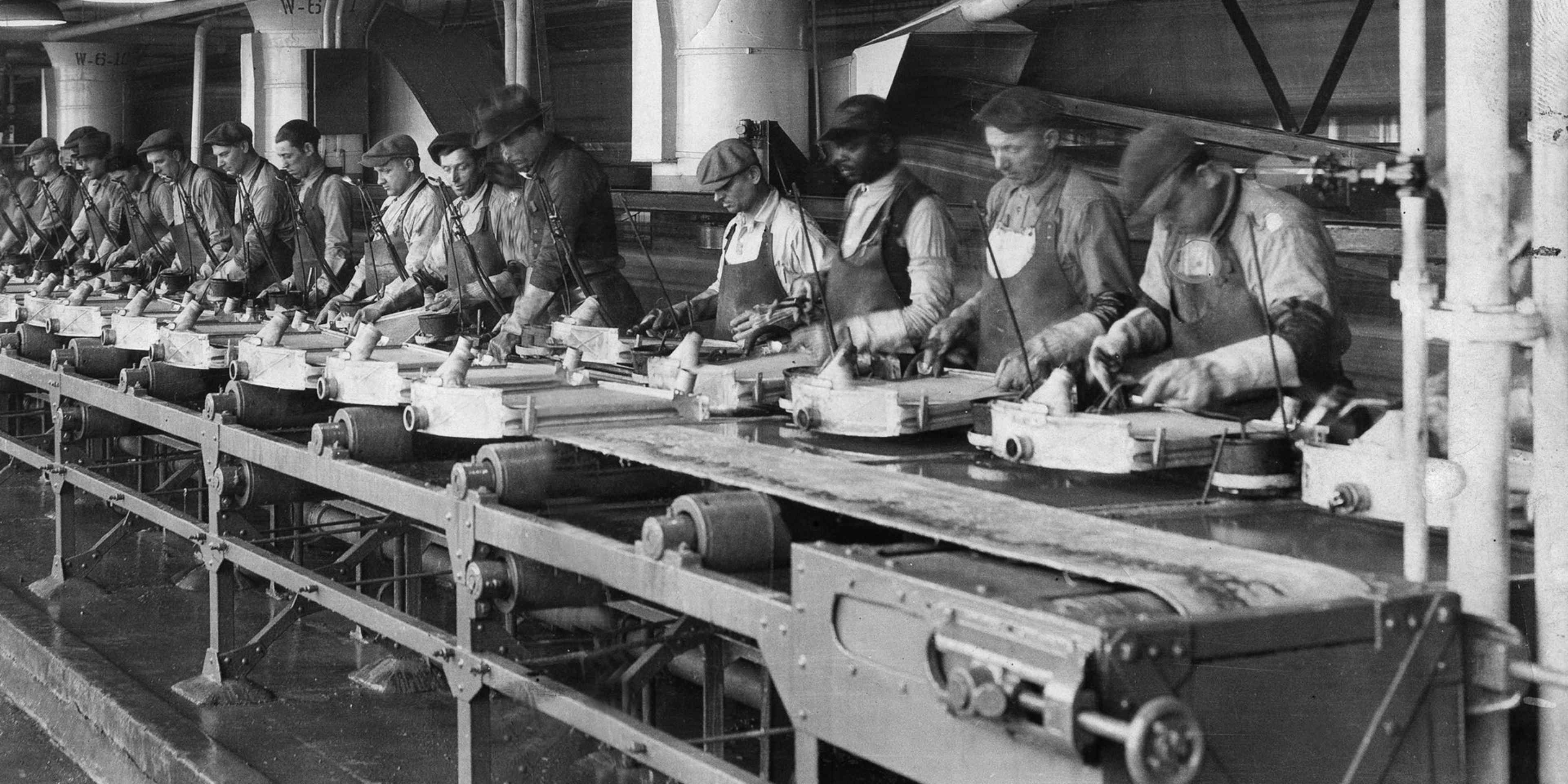 Ford Motor Company production line, 1920s