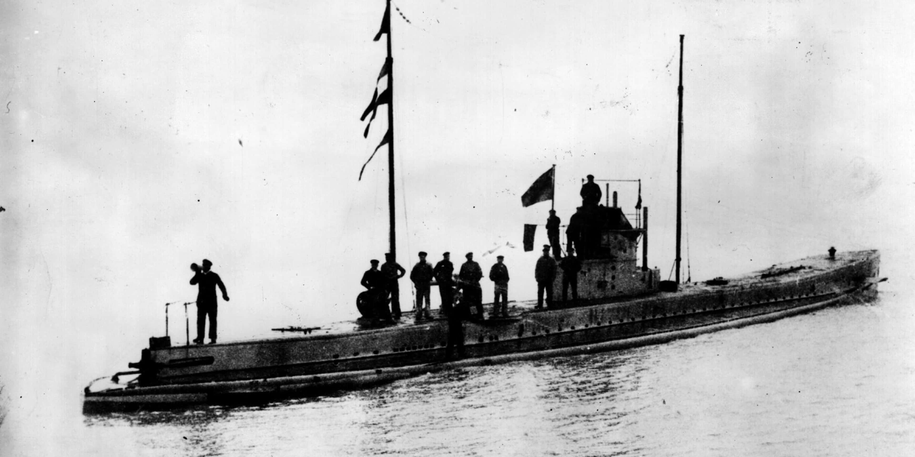 A German U-boat, circa 1916.
