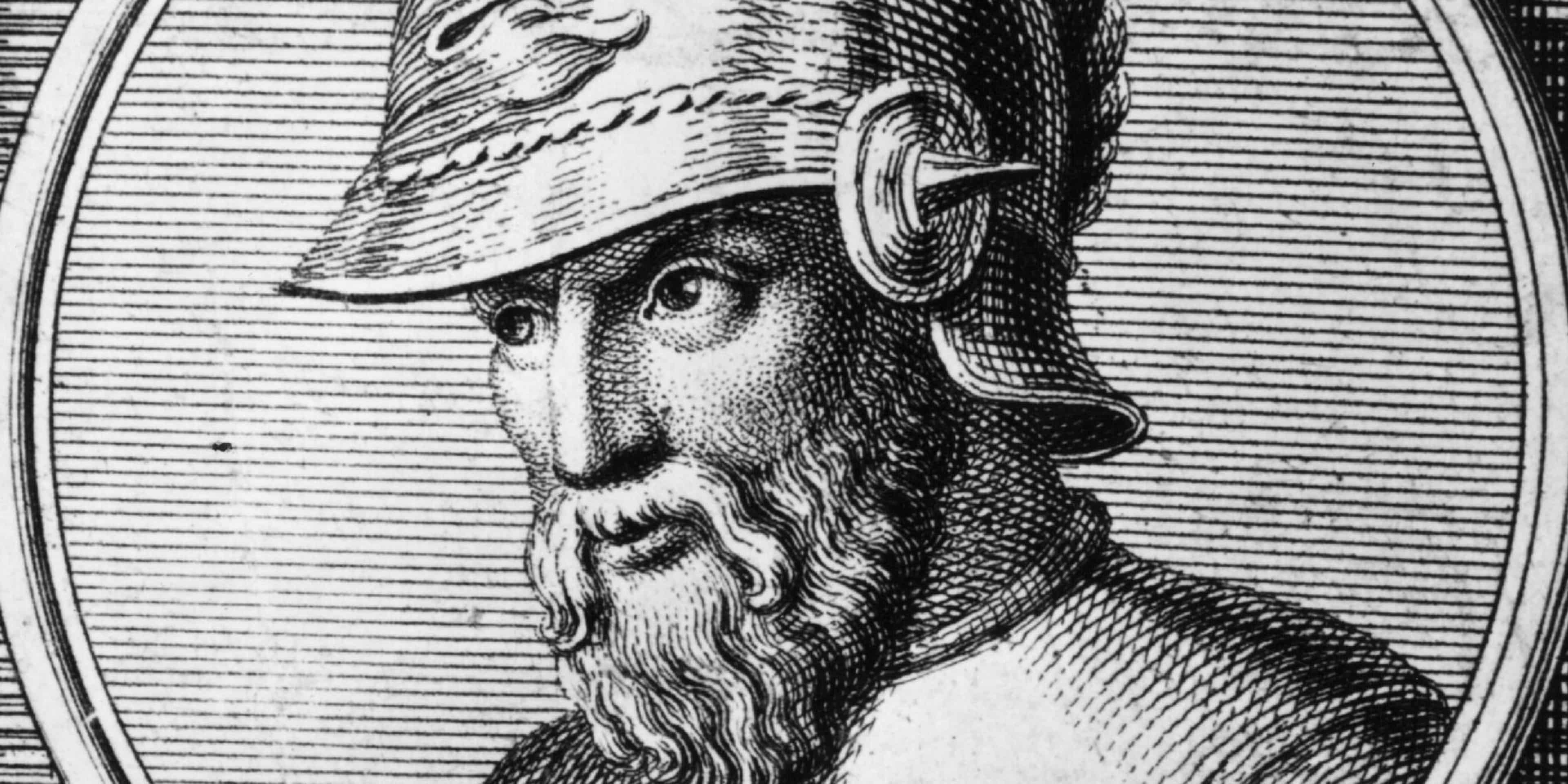 Circa 548 BC: Cyrus the Great, the founder of the Persian empire. By 548 BC, he was King of Persia.