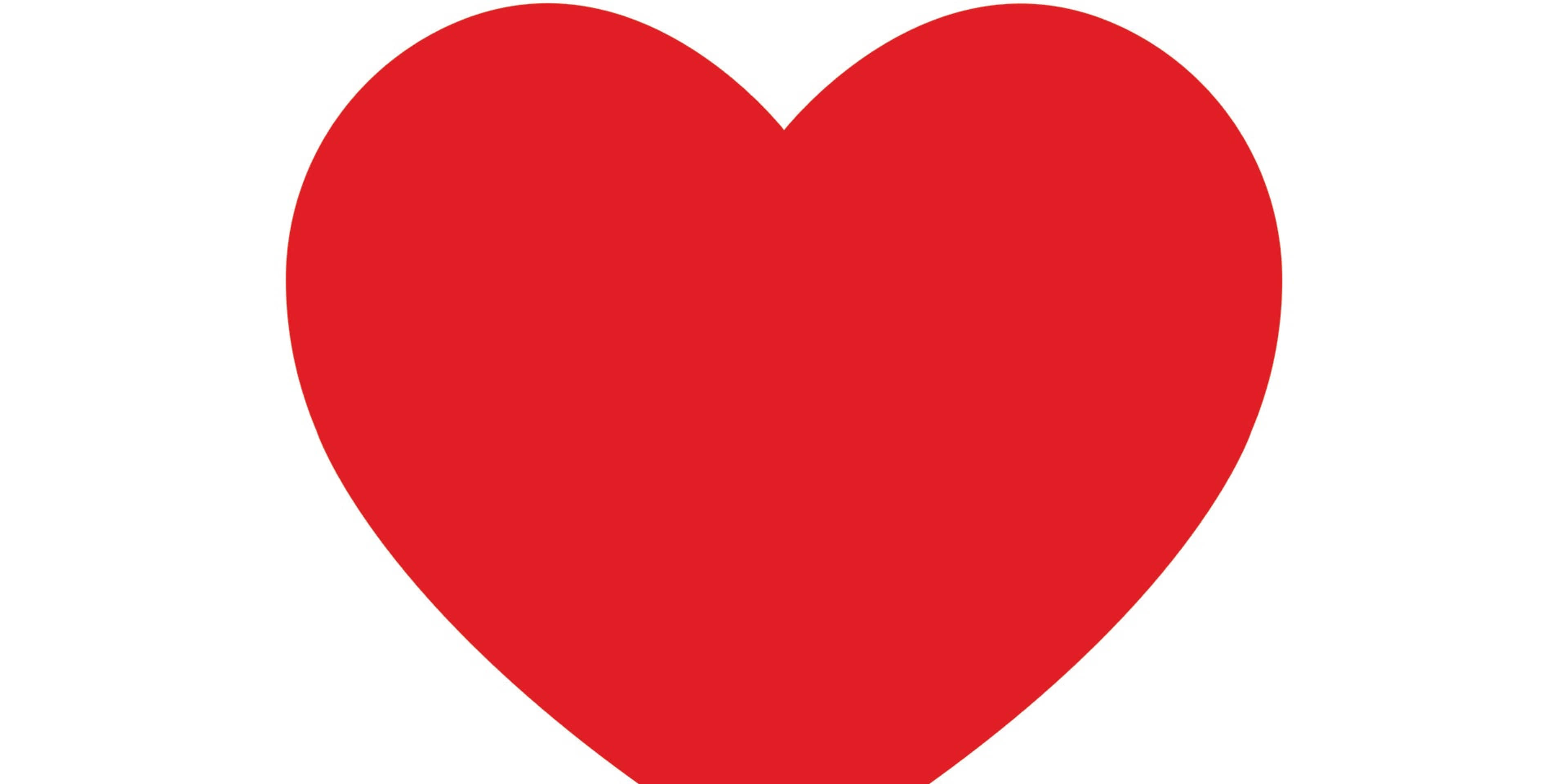 Heart shape.