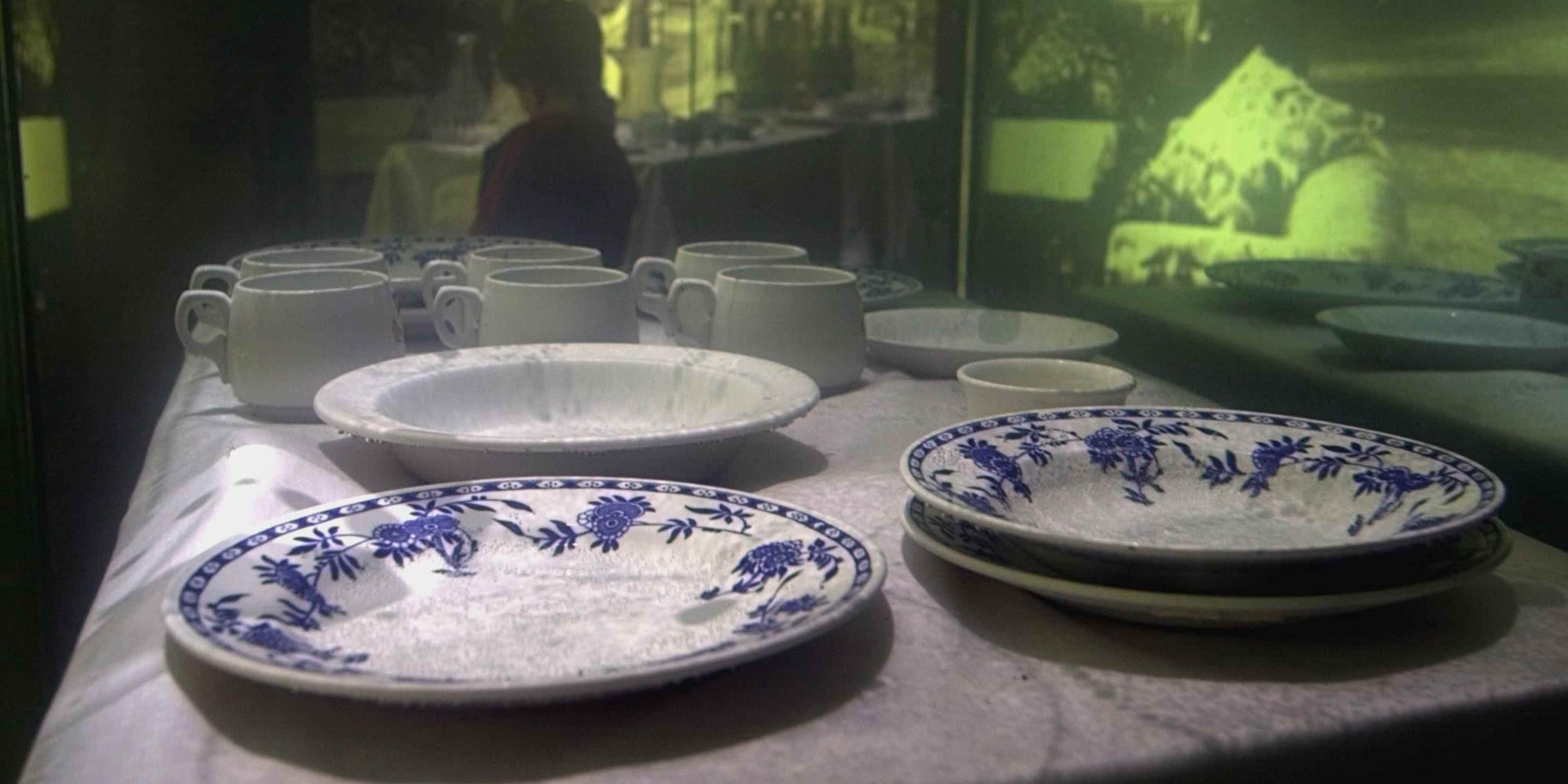 Original china recovered from the wreck of the Titanic